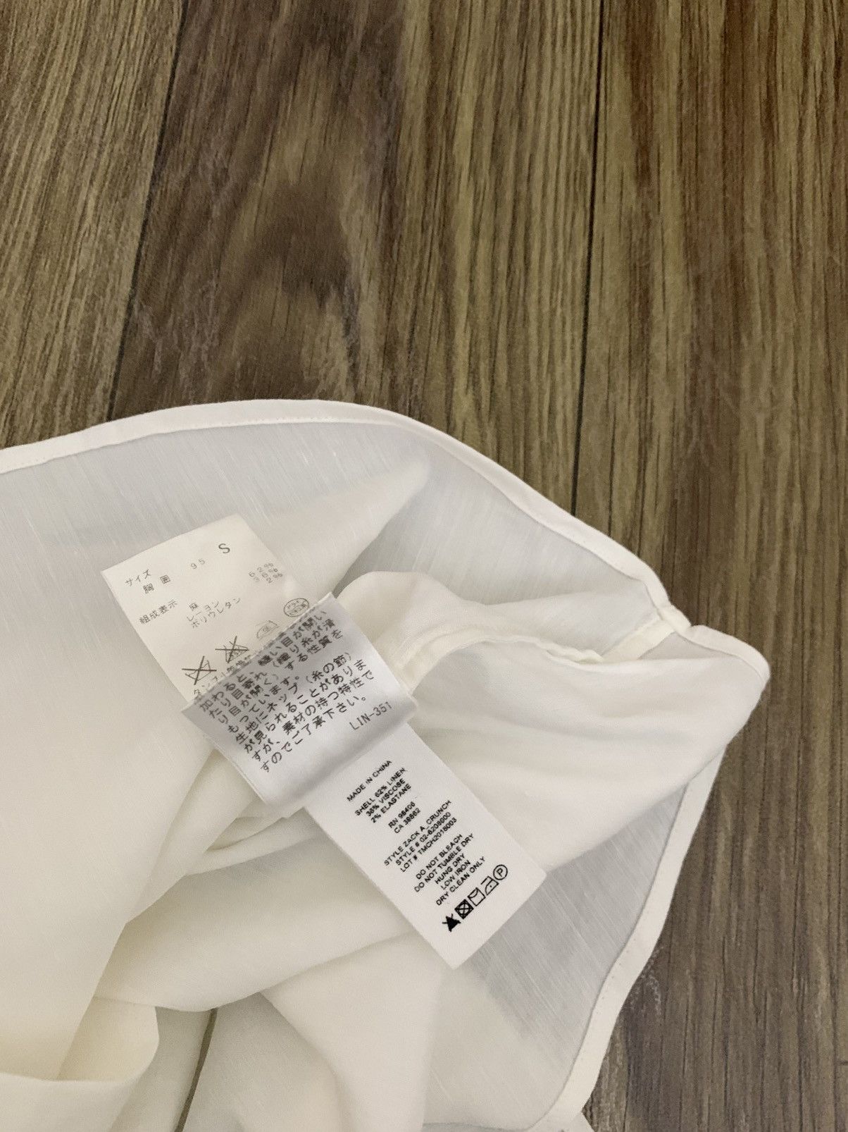 Theory Japan Brand THEORY White Shirt Size US S / EU 44-46 / 1 - 9 Thumbnail
