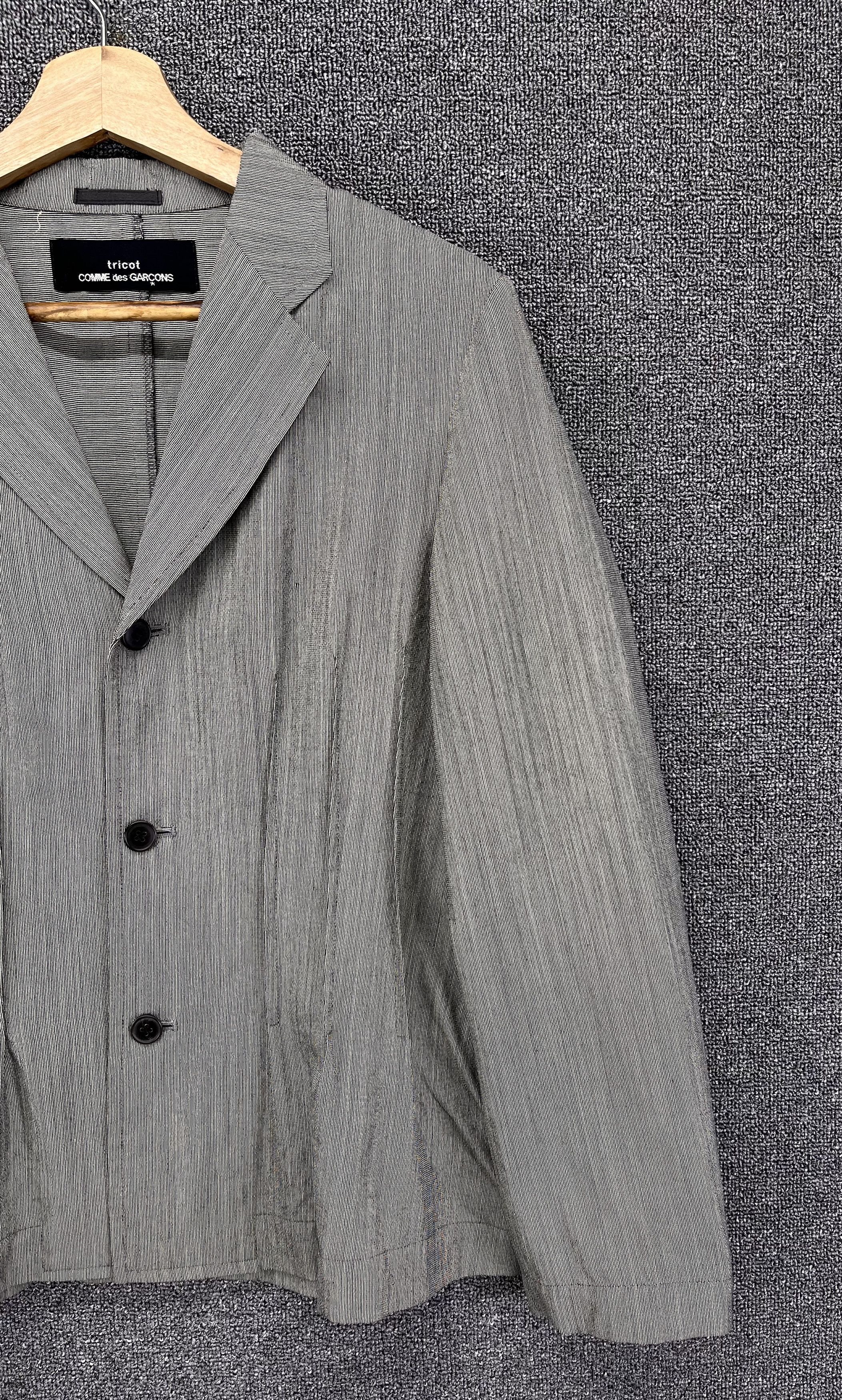 Comme des Garcons Vintage 90s Comme Des Garcon Tricot Wool Blazer Coat Jacket Size M / US 6-8 / IT 42-44 - 5 Thumbnail