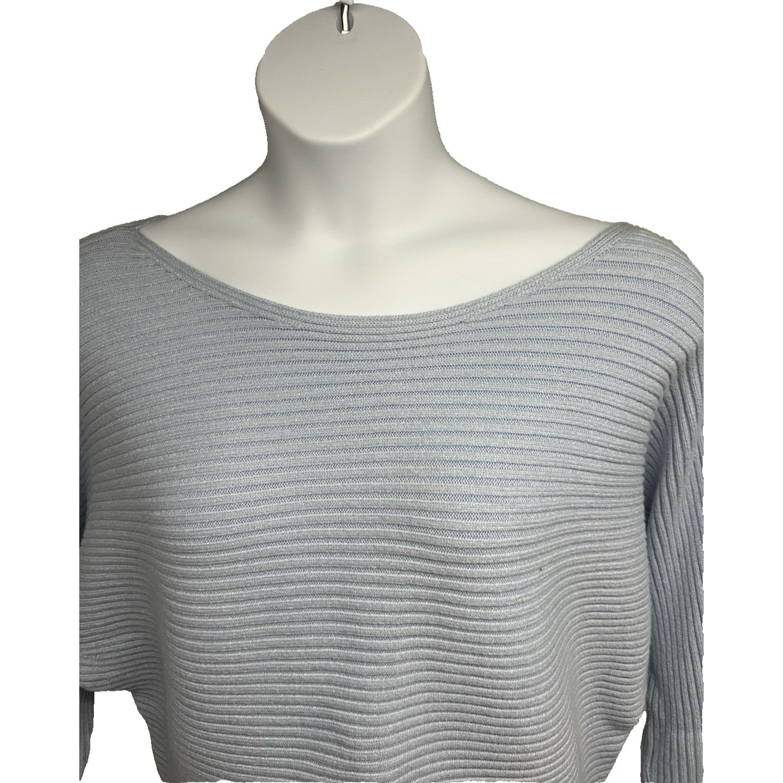 Anthropologie Anthropologie Blue Chunky Boho Crop Sweater Oversized Large Size L / US 10 / IT 46 - 4 Thumbnail