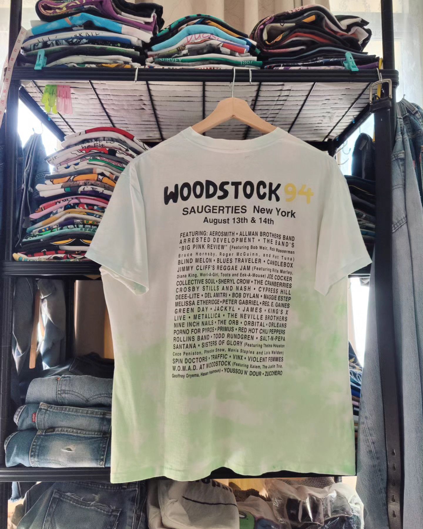 Band Tees × Vintage vintage Woodstock '94 Tie-dye Size US XL / EU 56 / 4 - 2 Thumbnail