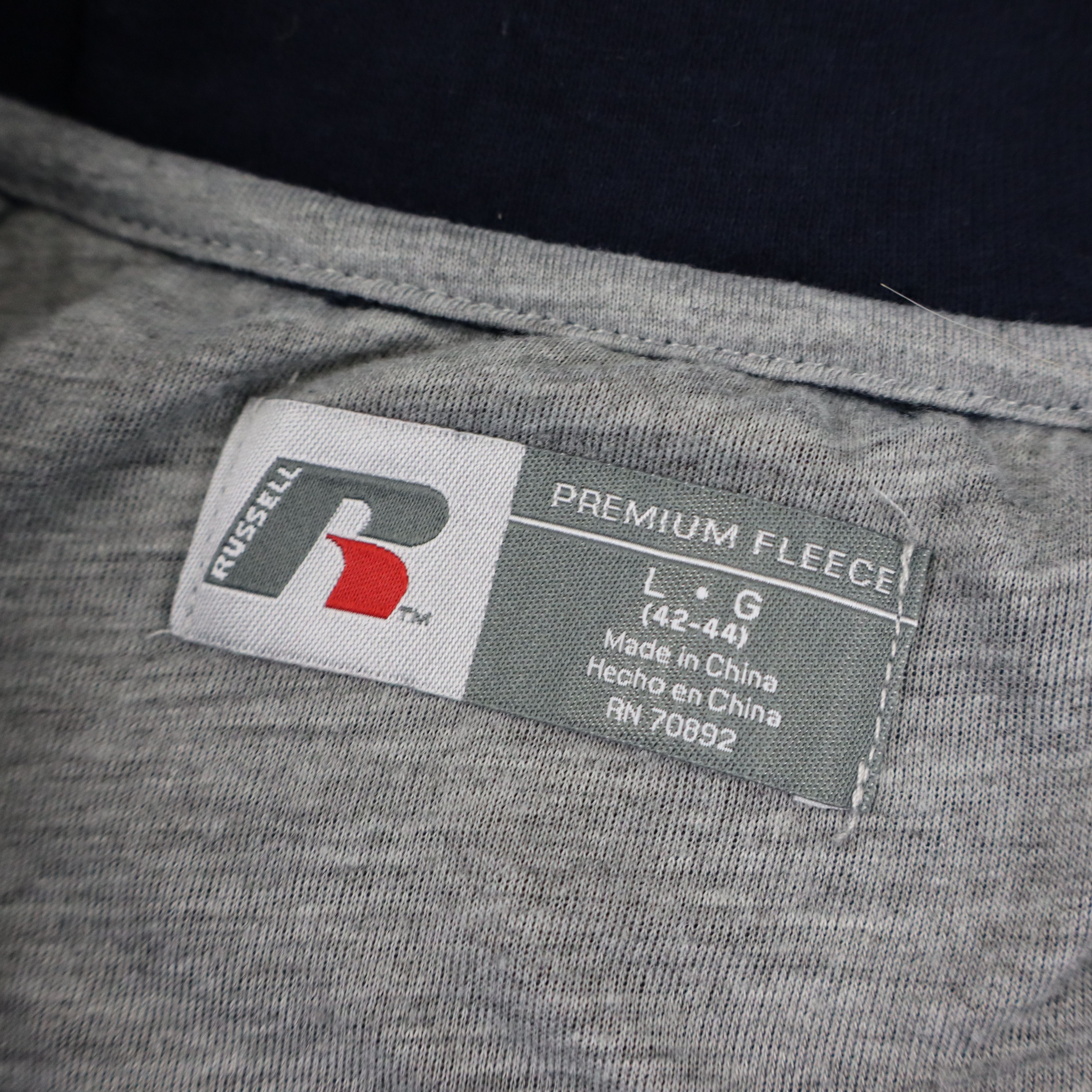 Russell Athletic × Vintage Russell Baggy Grunge Faded Fleece Zip Hoodie Mens Large Y2K Size US L / EU 52-54 / 3 - 8 Thumbnail