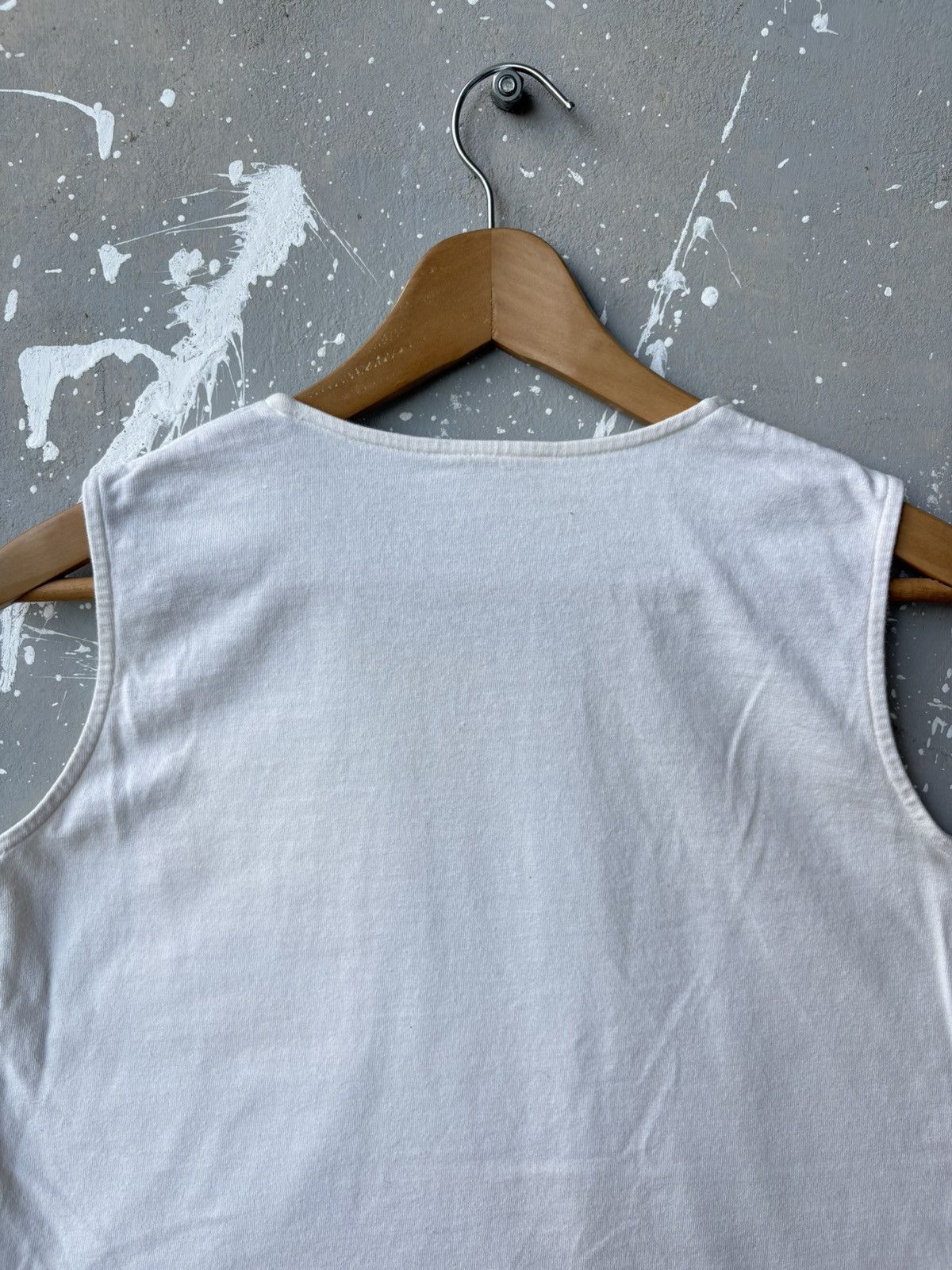 Hai Sporting Gear Vintage Hai Sporting Gear Issey Miyake Indigo Sleeveless Tee Size US XS / EU 42 / 0 - 5 Thumbnail