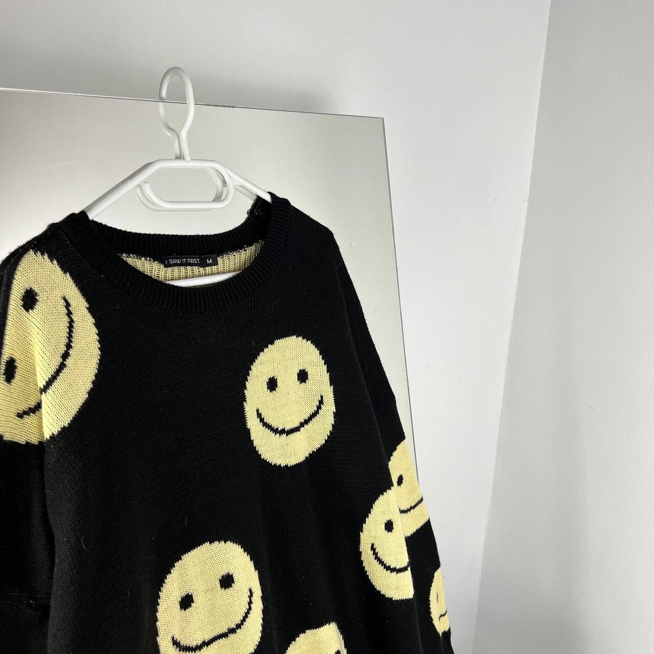 Vintage Sweater Multi-logo Smile Japanese Baggy Fit Hype Size US M / EU 48-50 / 2 - 2 Thumbnail