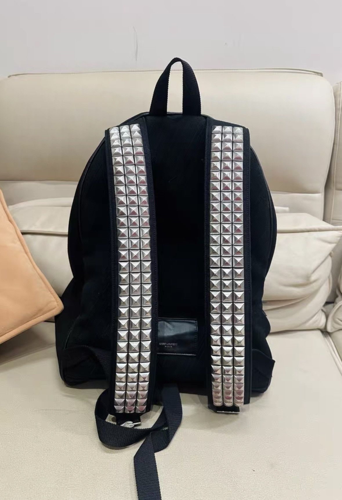 Saint Laurent Paris Saint Laurent Paris 2015 Canvas City Riveted Canvas Backpack Size ONE SIZE - 2 Thumbnail