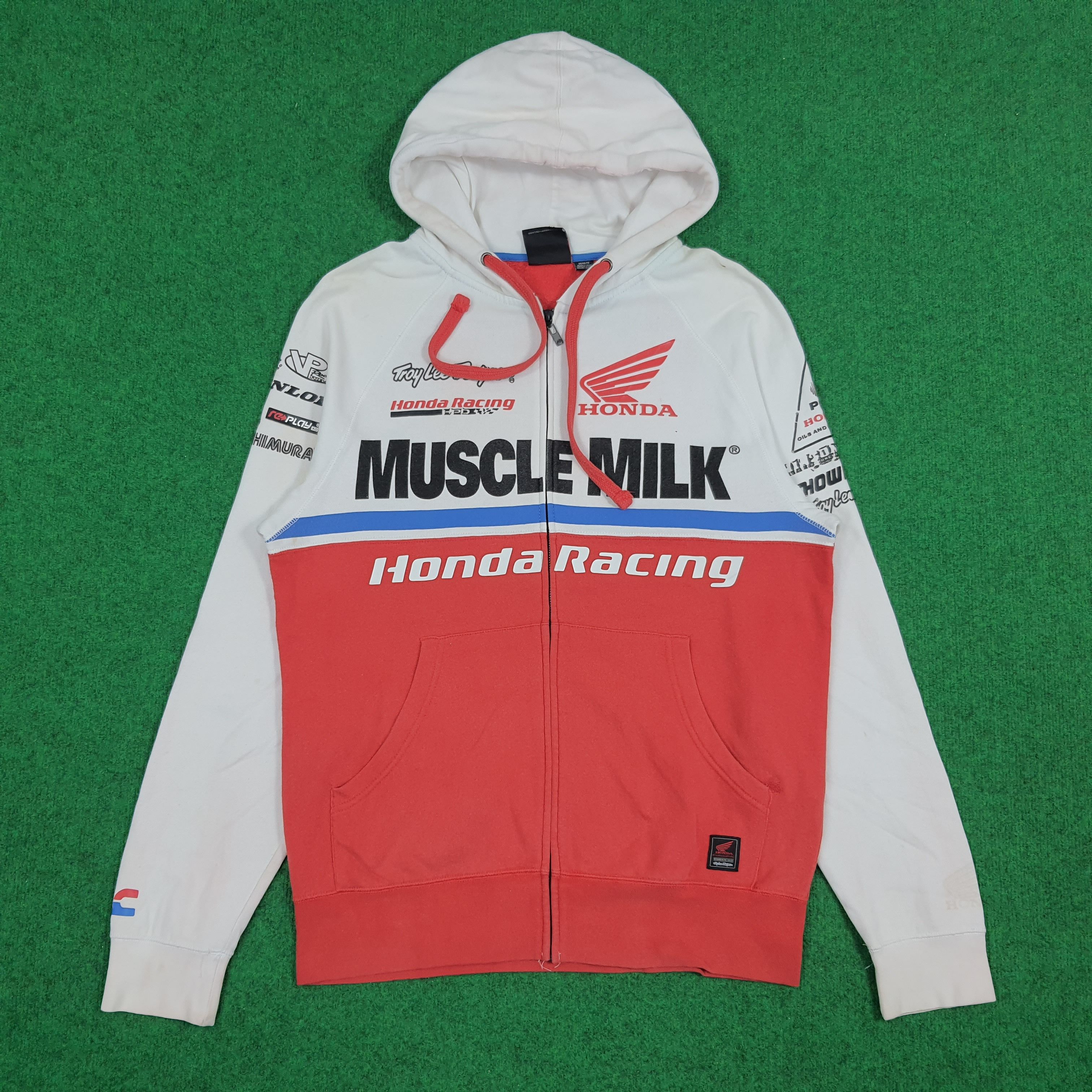 Honda × Vintage Vintage Honda Racing Japan Motorsports Zipper Hoodie Size US M / EU 48-50 / 2 - 4 Thumbnail