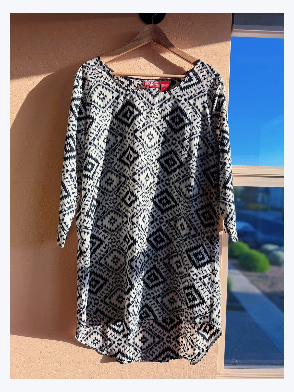 Other Red Ranch Aztec Print Tunic Dress - Size L Size L / US 10 / IT 46 - 3 Thumbnail