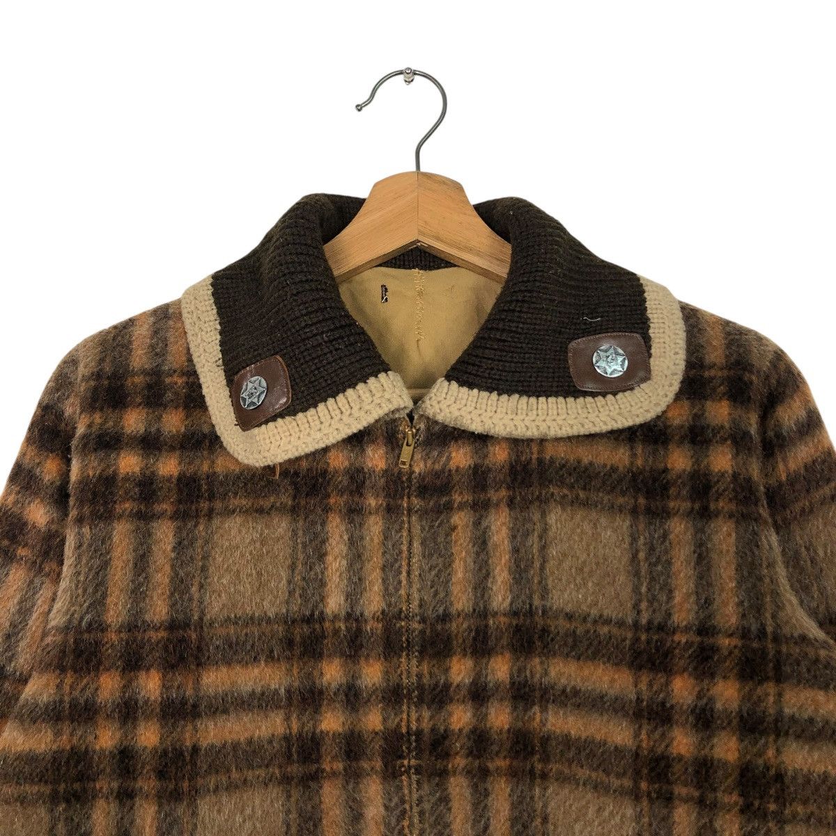 Japanese Brand 🔥VINTAGE CHORE WORK WOOL JACKET TARTAN CHECK ISSEY MIYAKE Size US M / EU 48-50 / 2 - 10 Thumbnail