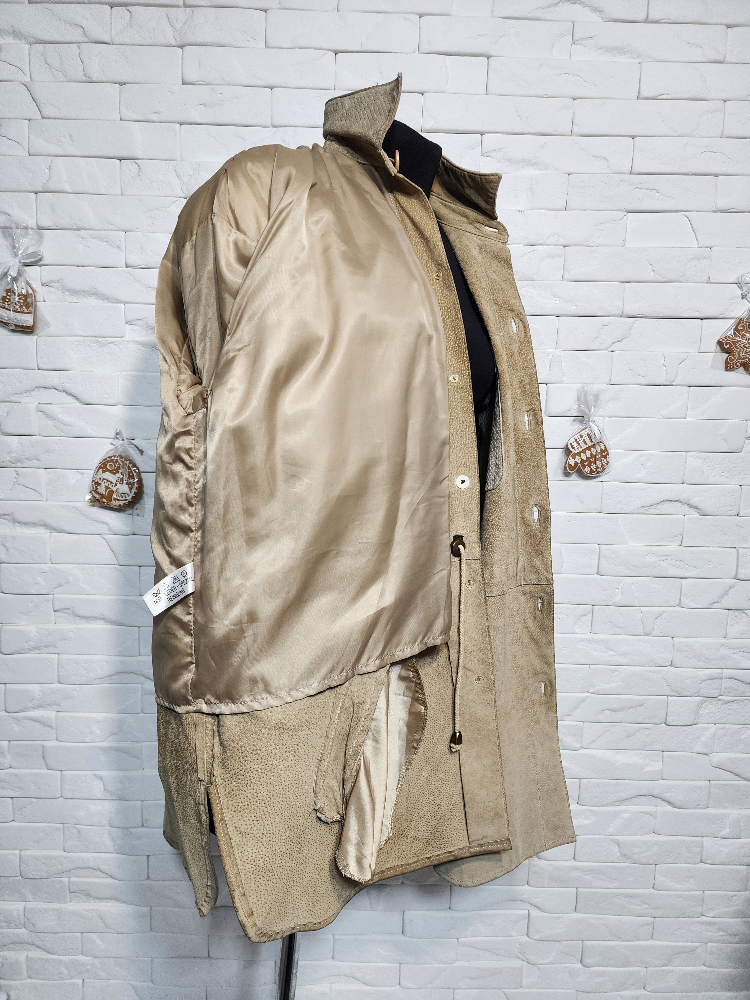Genuine Leather Brown Suede Leather Jacket: Classic Design Size XXL / US 16-18 / IT 52-54 - 9 Thumbnail
