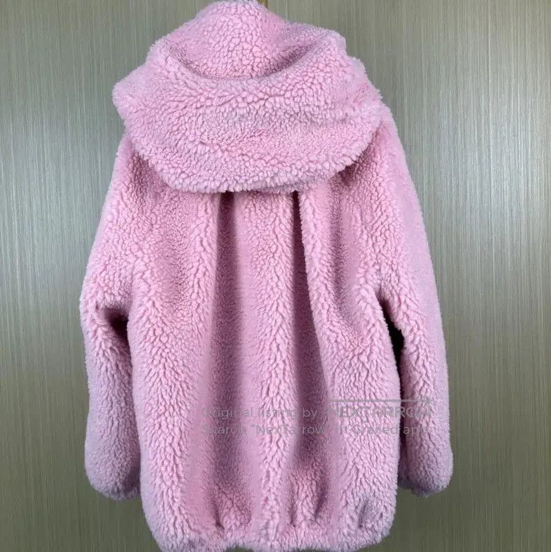 Miu Miu Miu Miu Women's Pink Fleece Zip-Up Cardigan . Size M / US 6-8 / IT 42-44 - 2 Thumbnail