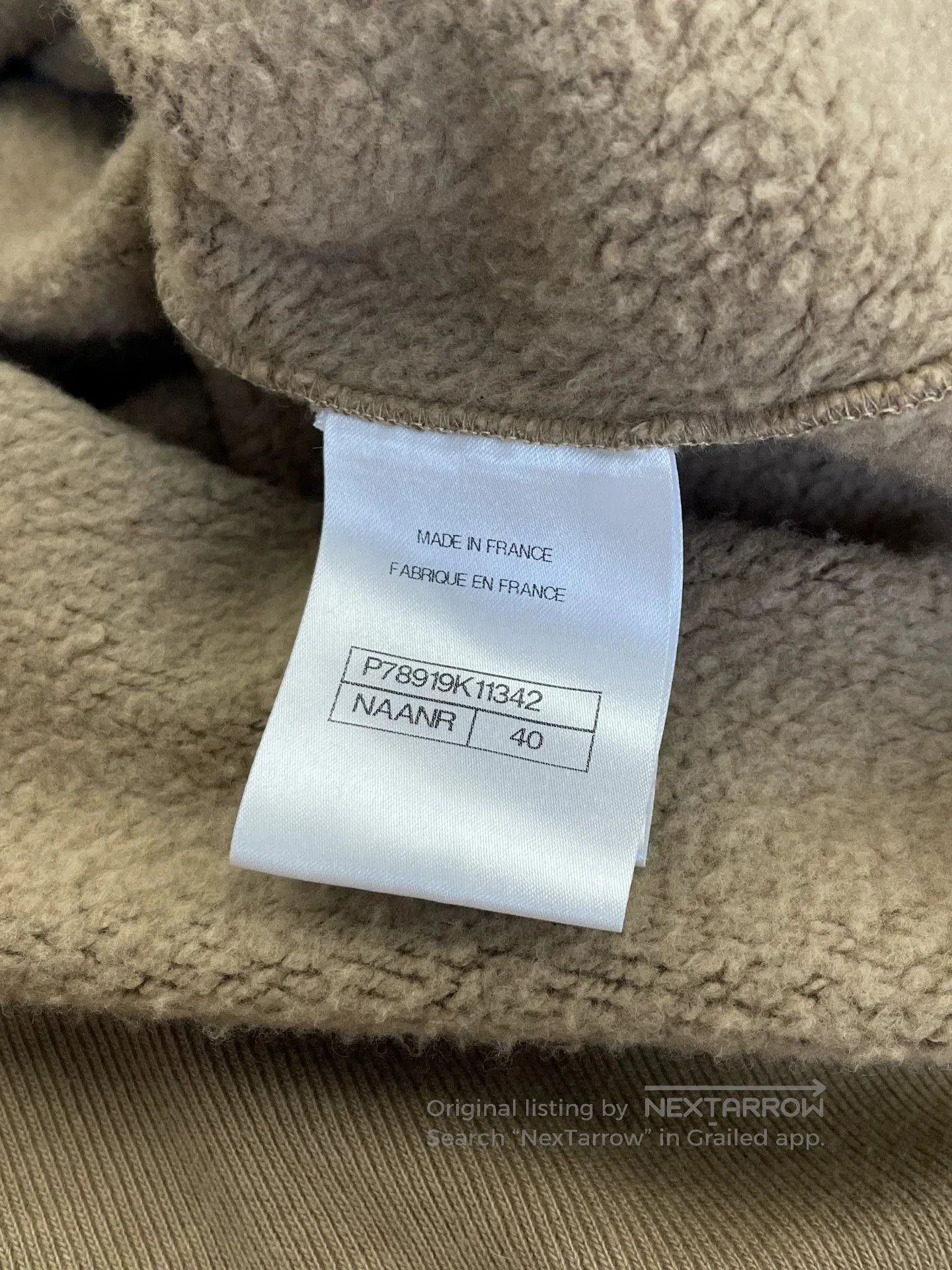Chanel Chanel 24K Beige Teddy Fleece Sweatshirt . Size US L / EU 52-54 / 3 - 6 Thumbnail