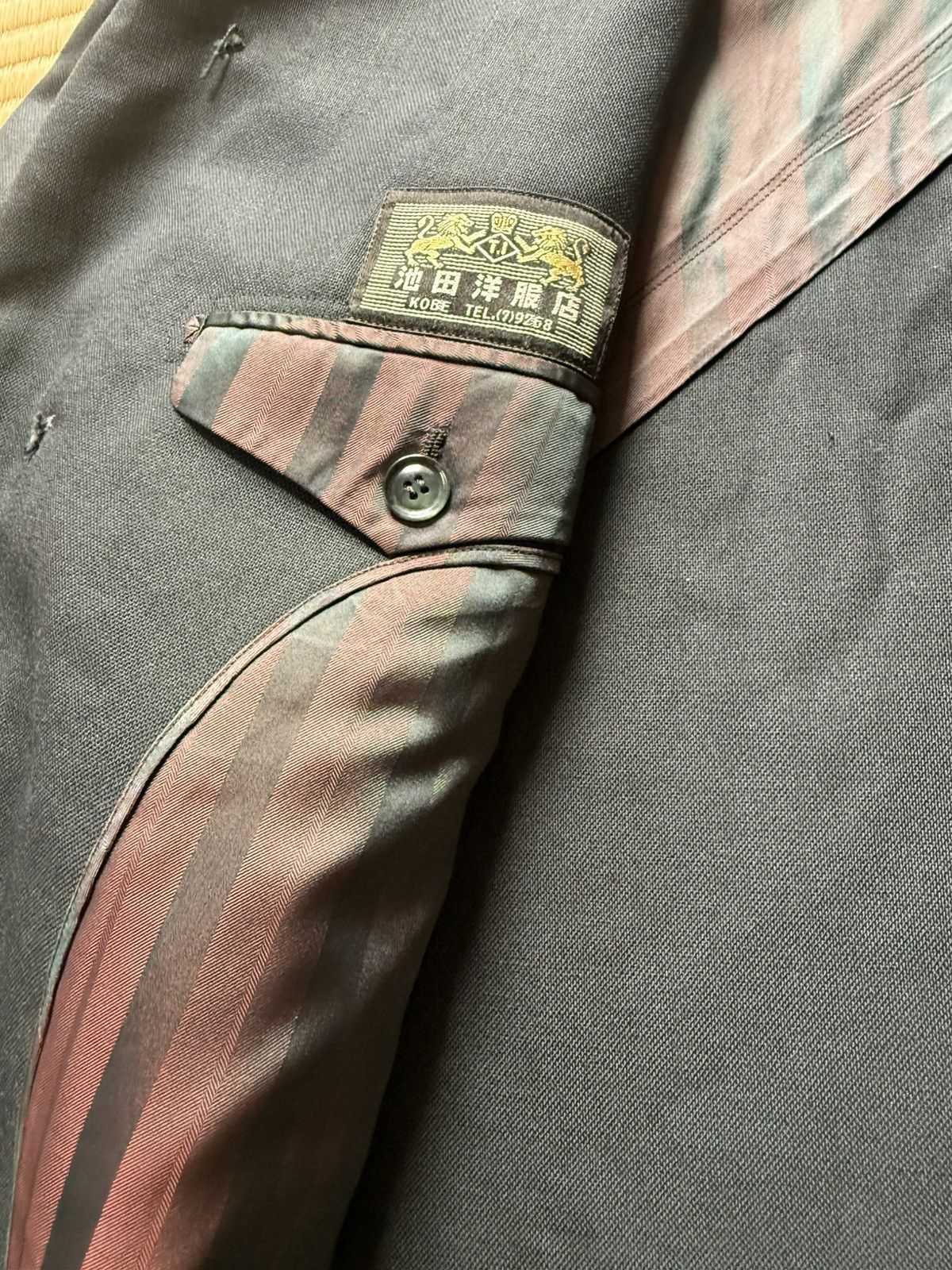 Other Spring&Autumn Vintage 1960s Japanese Serge Raglan Overcoat Size US L / EU 52-54 / 3 - 8 Thumbnail