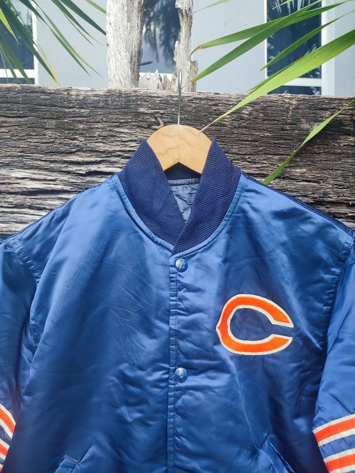Starter Vintage 90s Starter NFL Pro Line Chicago Bears Bomber Jacket Size US L / EU 52-54 / 3 - 2 Thumbnail