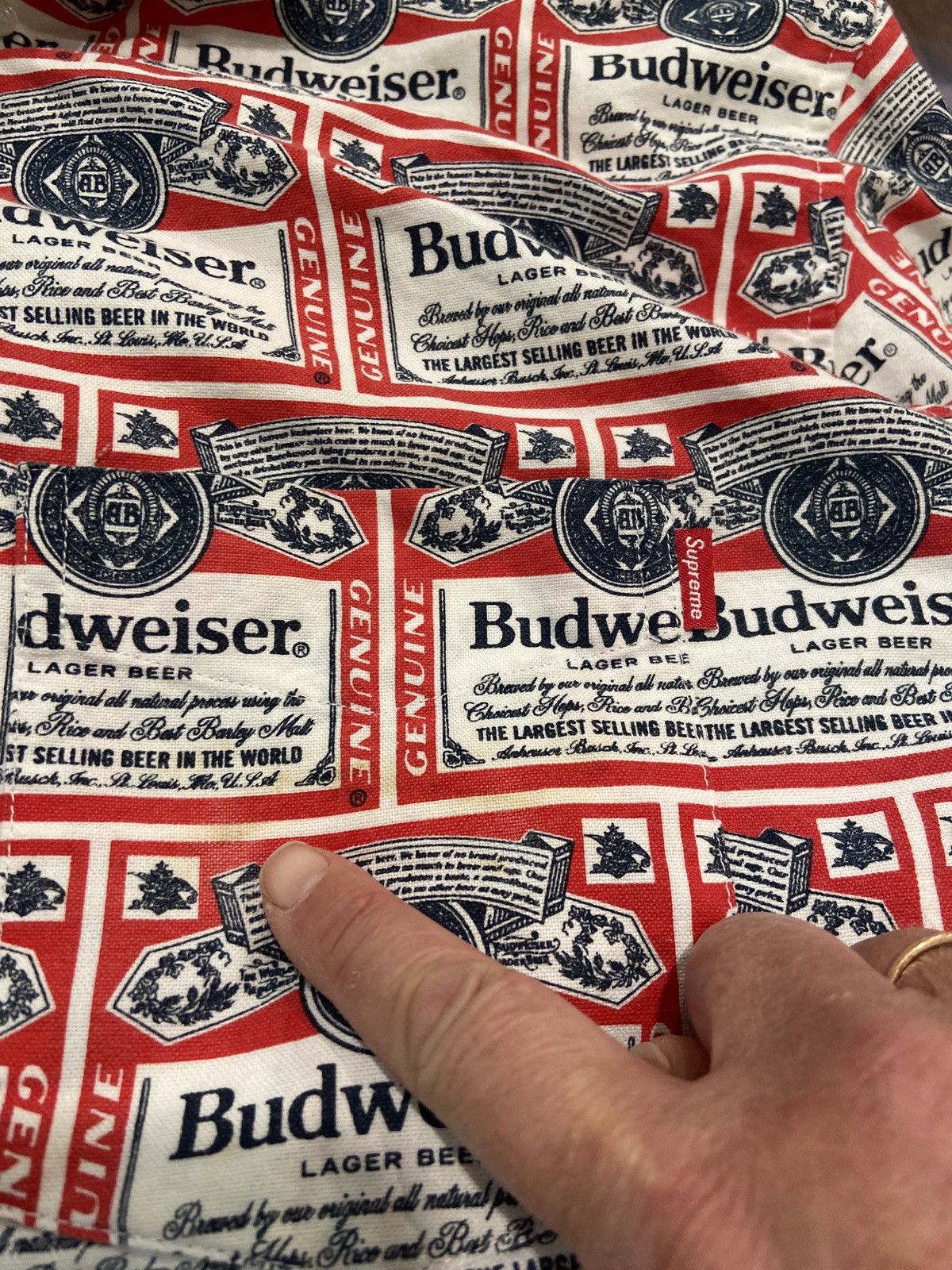 Supreme Supreme Budweiser Button Up XL Size US XL / EU 56 / 4 - 8 Thumbnail