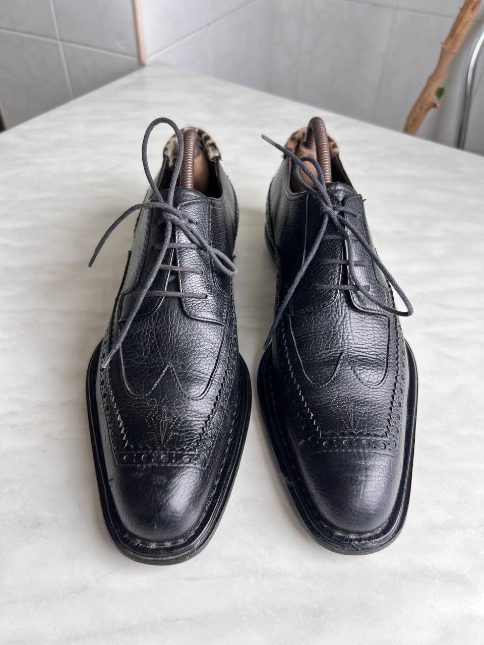 Japanese Brand 2000S CESARE PACIOTTI LEATHER OXFORD BROGUE FORMAL SHOES Y2K Size US 9 / EU 42 - 2 Thumbnail