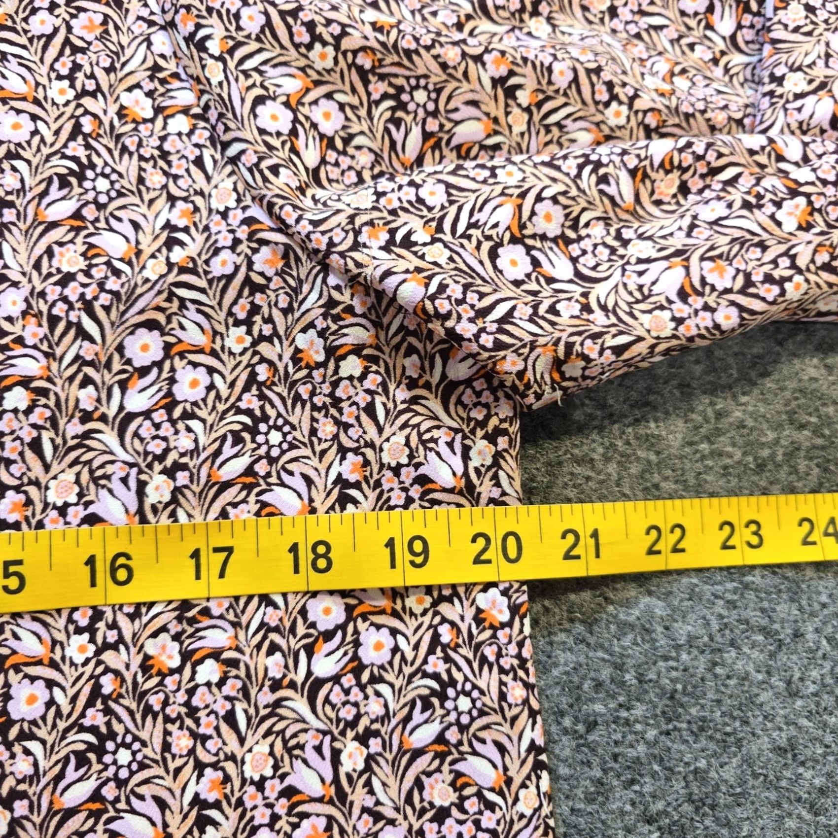 J.Crew J.CREW Blouse Womens Size S Brown Pink Floral Keyhole Long Sleeve Casual Career Shirt Size S / US 4 / IT 40 - 5 Thumbnail