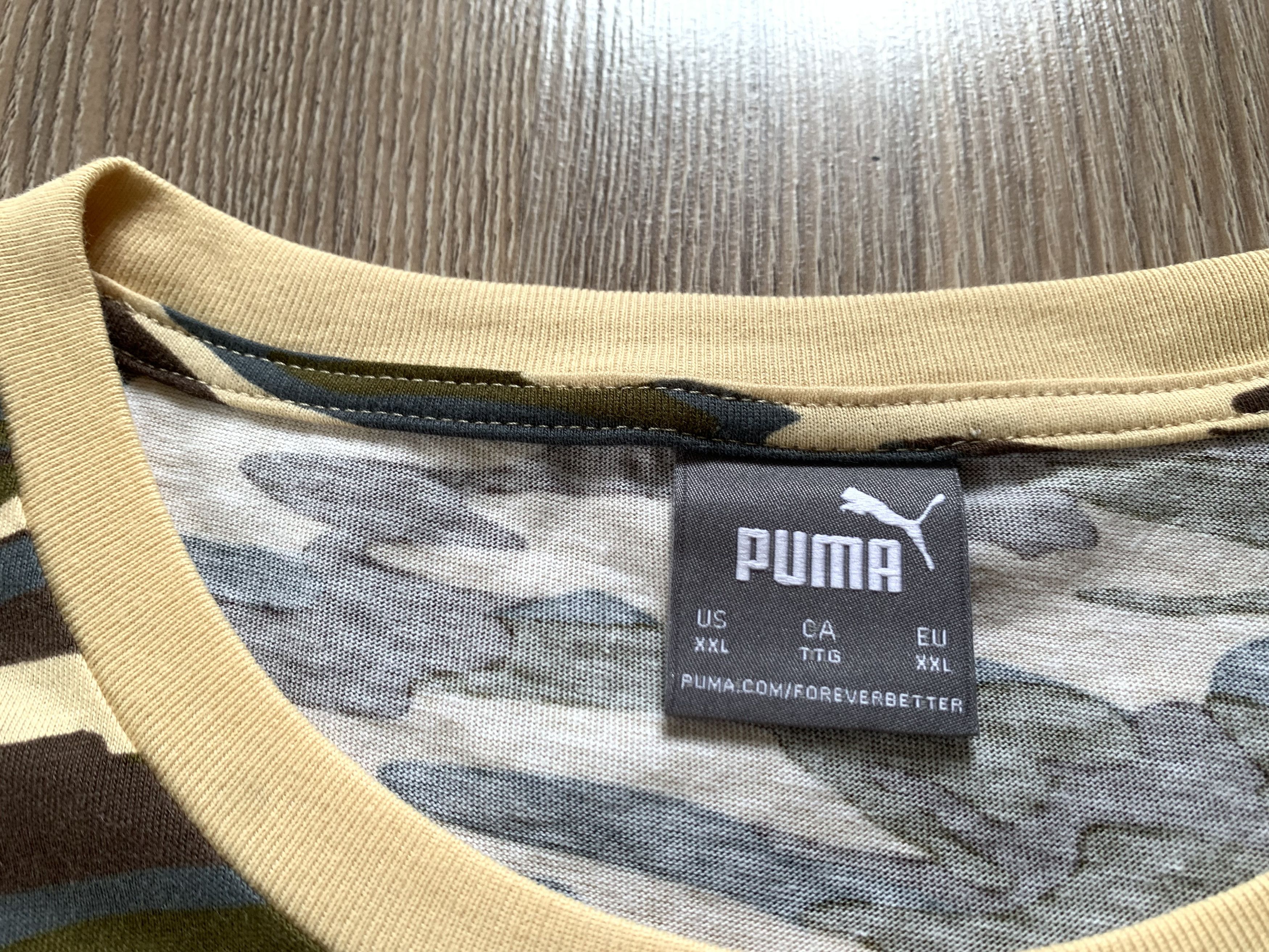 Puma Puma Khaki Military Cotton T Shirt 2023 Size US XXL / EU 58 / 5 - 7 Thumbnail