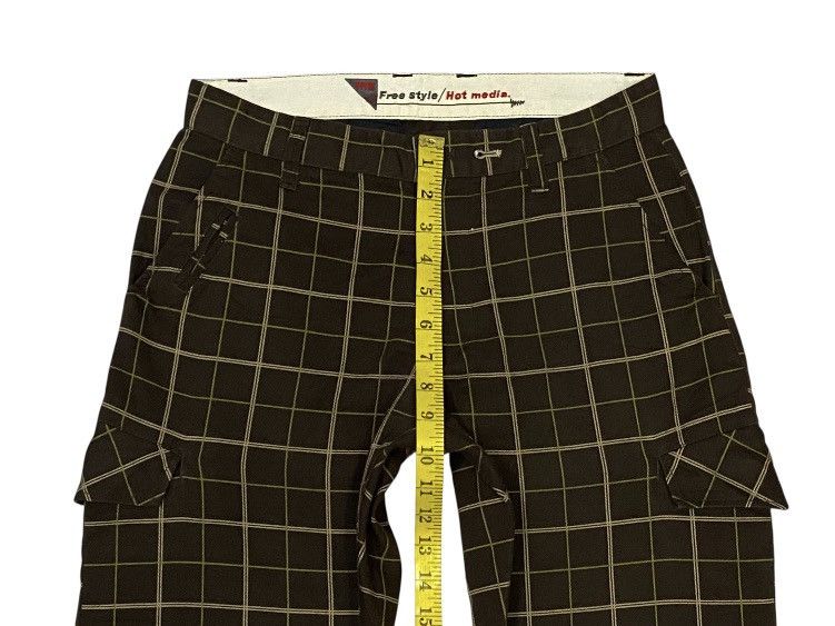 Japanese Brand PPFM Side Pocket Plaid Cargo Trousers Size 28" / US 6 / IT 42 - 12 Thumbnail