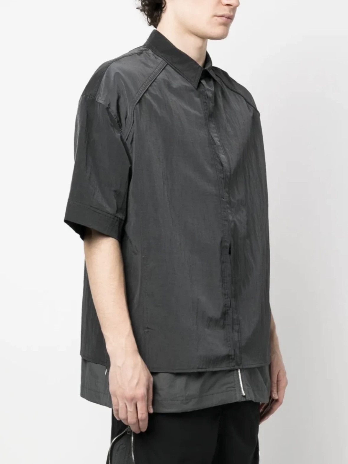 Juun.J Junn.J Double Layer Nylon Shirt Size US M / EU 48-50 / 2 - 5 Thumbnail