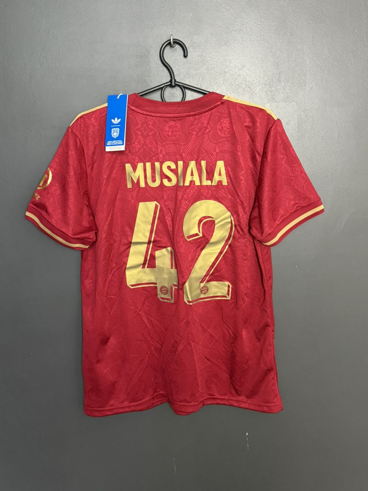 Adidas New Bayern Munchen Anniversary 125 Musiala Football Jersey Size L / US 10 / IT 46 - 1 Thumbnail