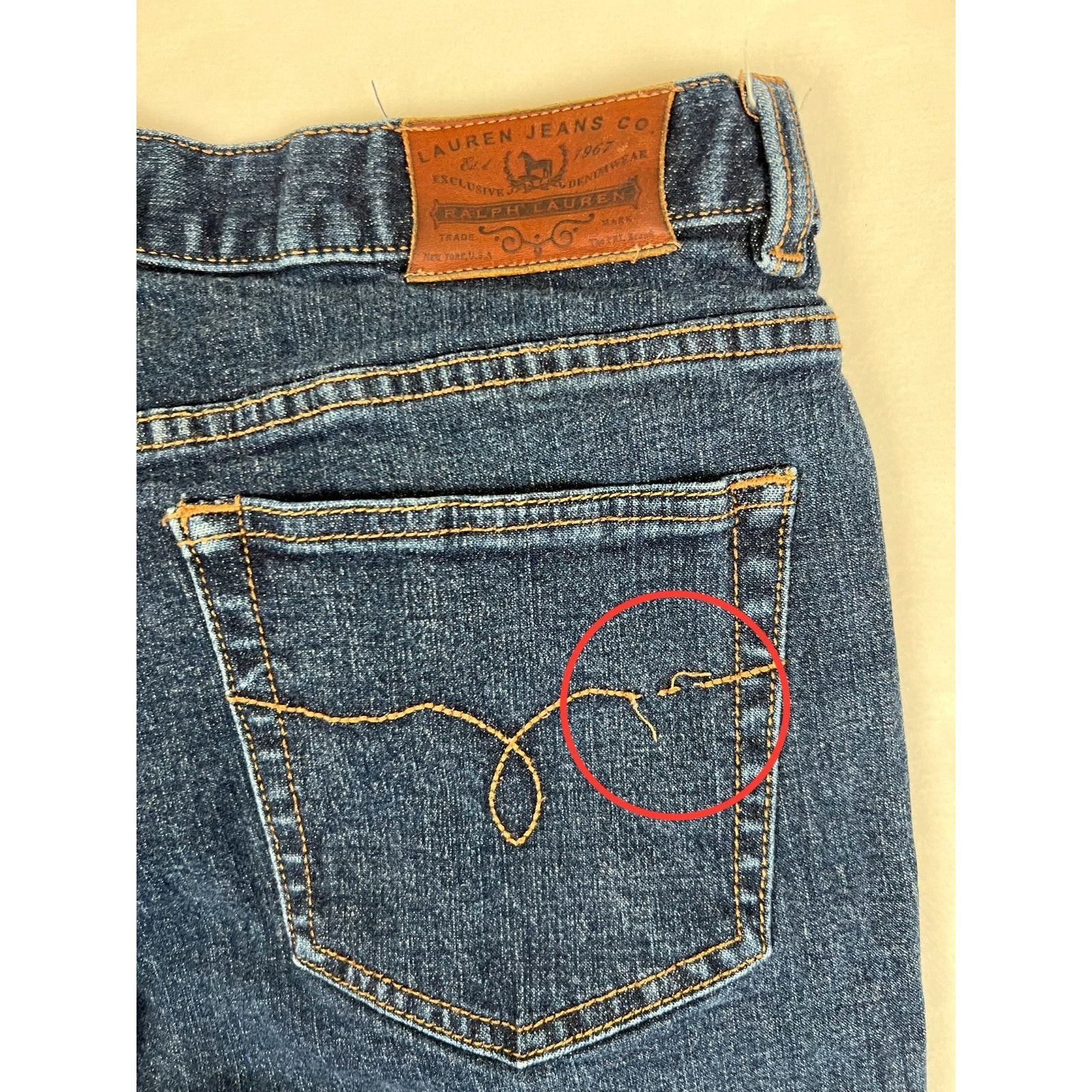 Lauren Ralph Lauren Vintage Ralph Lauren Blue Denim Jeans Women's Size 10 Petite Size 30" / US 8 / IT 44 - 6 Thumbnail