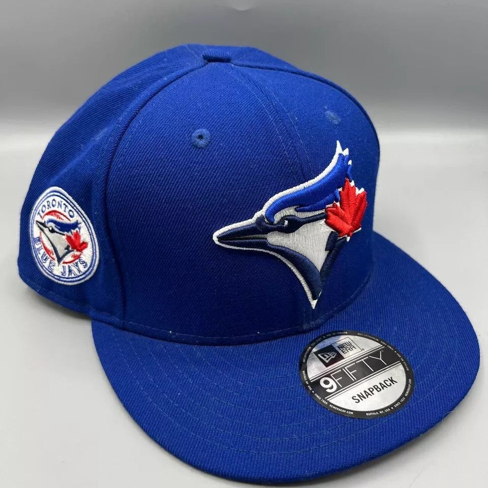 New Era Toronto Blue Jays Hat Men Blue 9Fifty New Era Snap Back Cap Size ONE SIZE - 3 Thumbnail