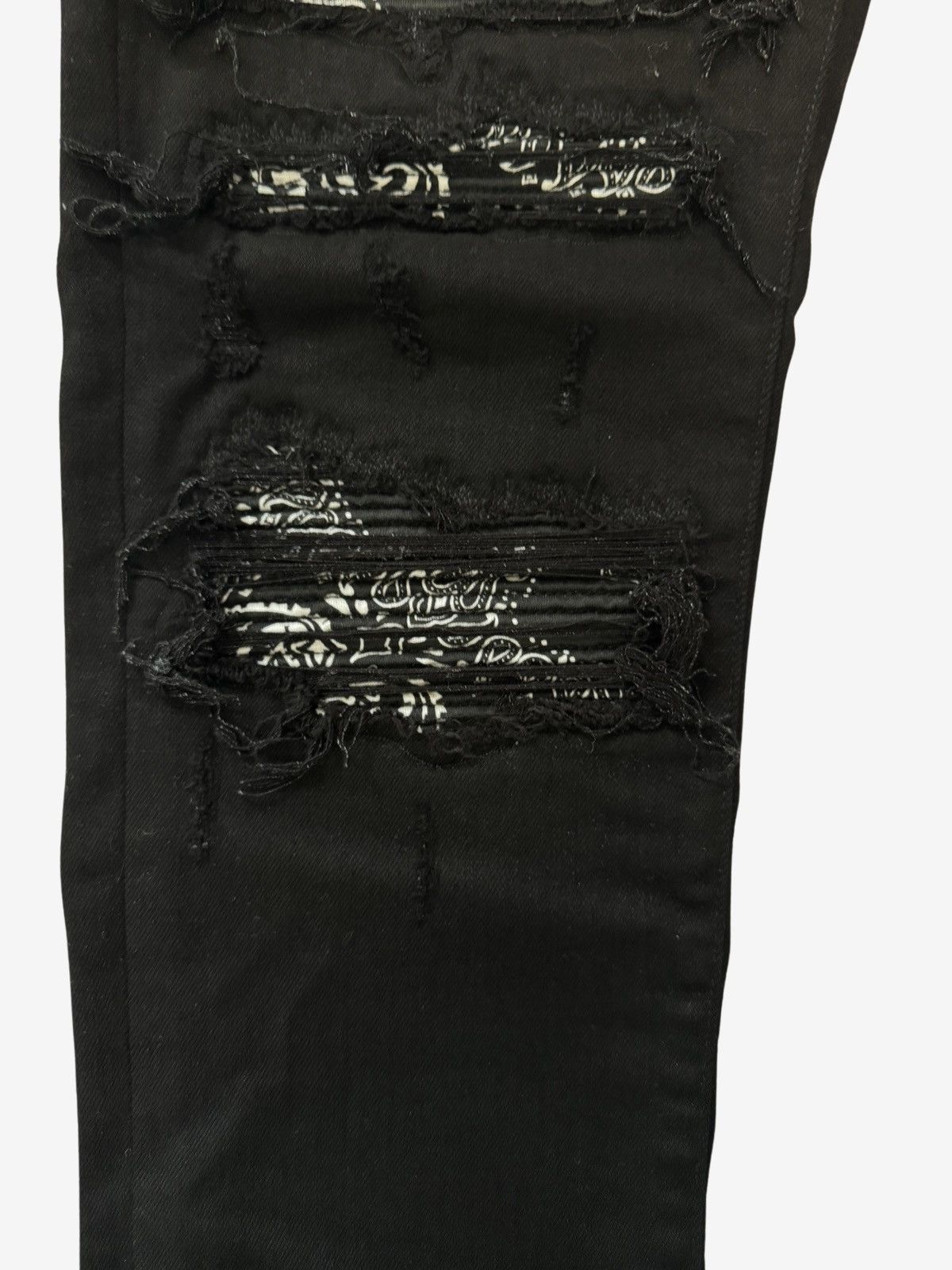 Amiri Amiri MX1 Black Bandana Denim Sz.33 Size US 33 - 4 Thumbnail