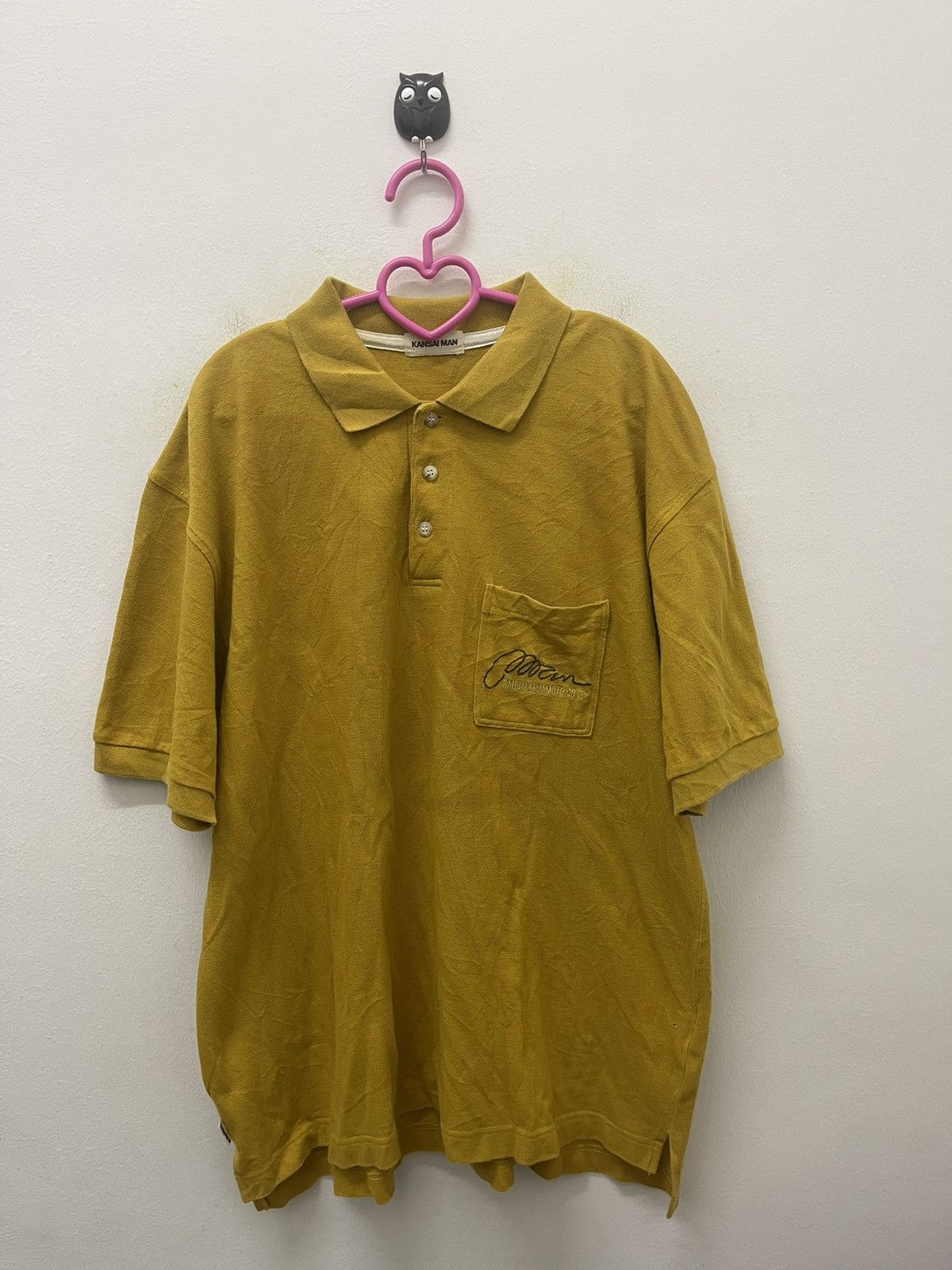 Kansai Yamamoto Rare Vintage KANSAI YAMAMOTO Kansai Man Embroidered Polo Size US L / EU 52-54 / 3 - 3 Thumbnail