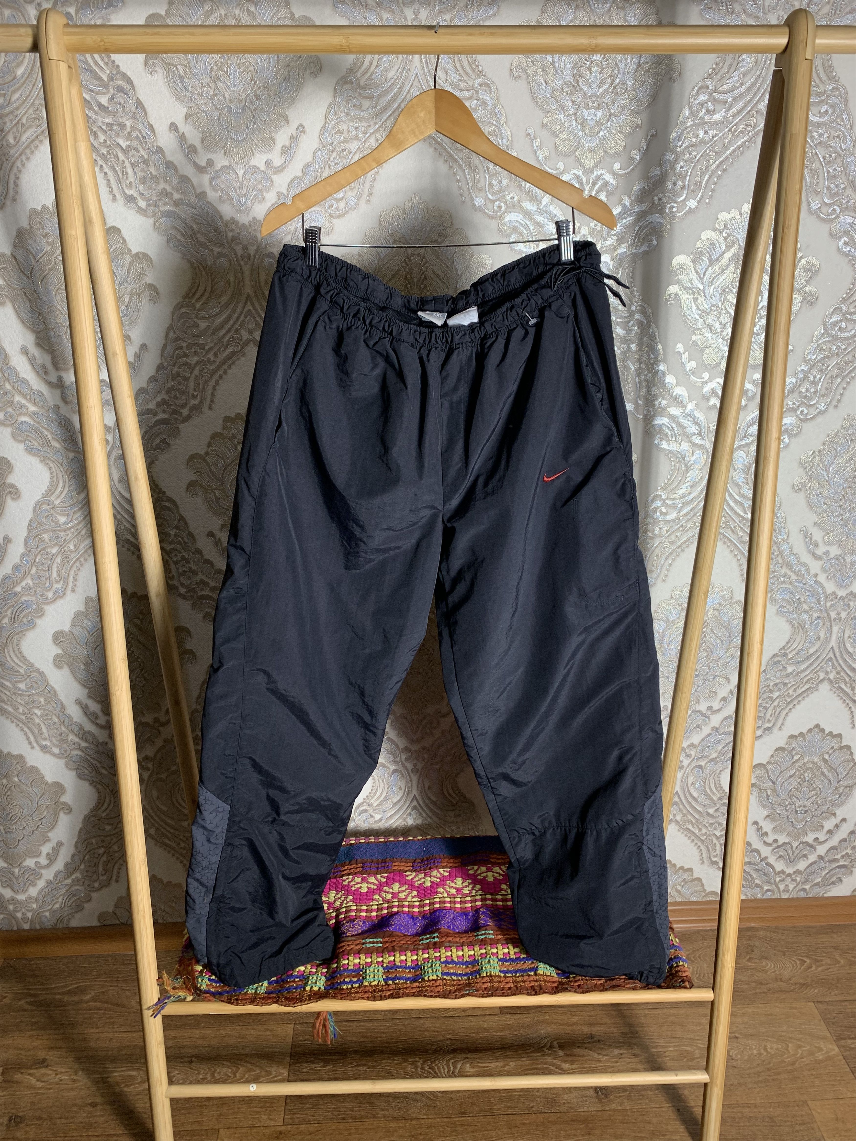 Nike VINTAGE NIKE SWOOSH DRILL RETRO PANTS JAPAN STYLE Y2K 90s Size US 38 / EU 54 - 1 Thumbnail