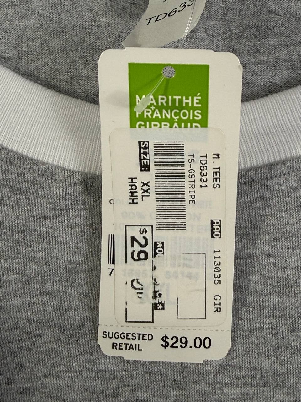 Marithé François Girbaud Graphic Logo Gray T-ShirtHip Hop