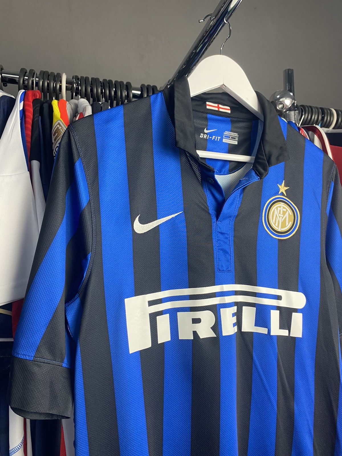 Nike 2011/12 NIKE INTER MILAN HOME SOCCER JERSEY FOOTBALL SHIRT Size US S / EU 44-46 / 1 - 3 Thumbnail