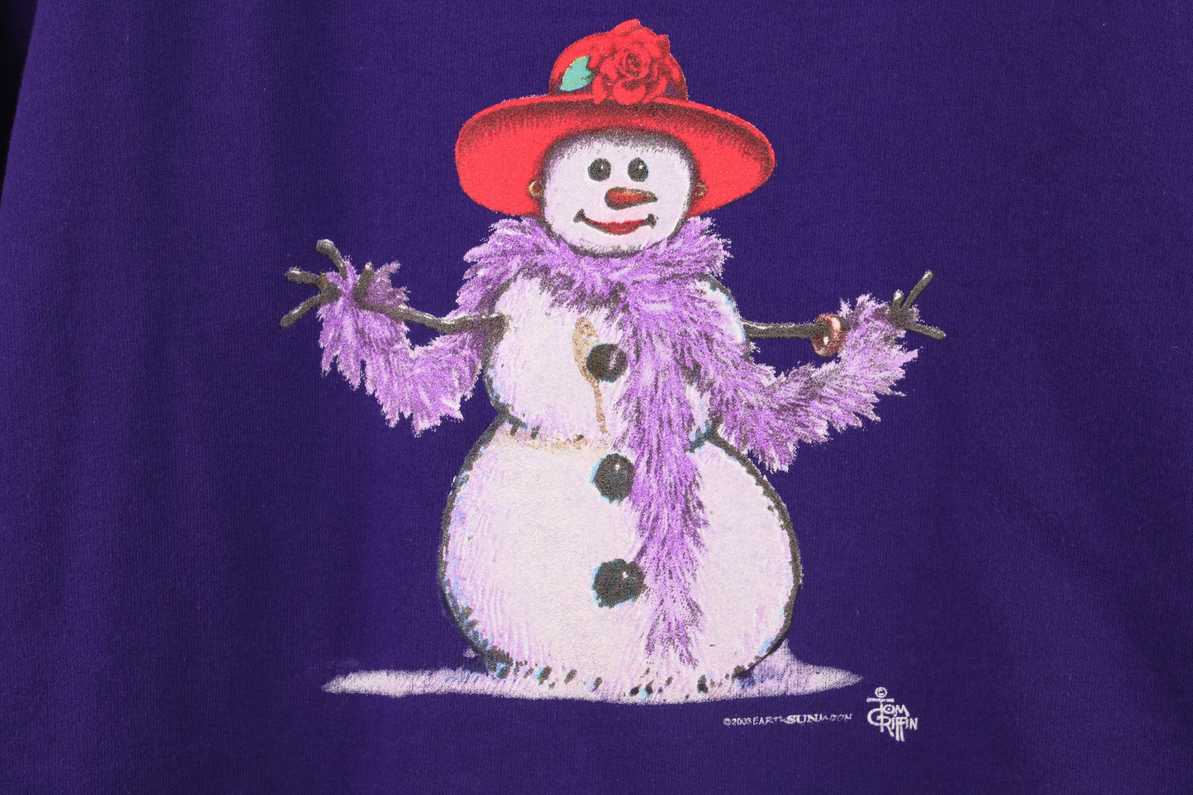 Vintage Vintage Y2K 2003 Christmas Winter Snowman Sweatshirt Size M / US 6-8 / IT 42-44 - 4 Thumbnail