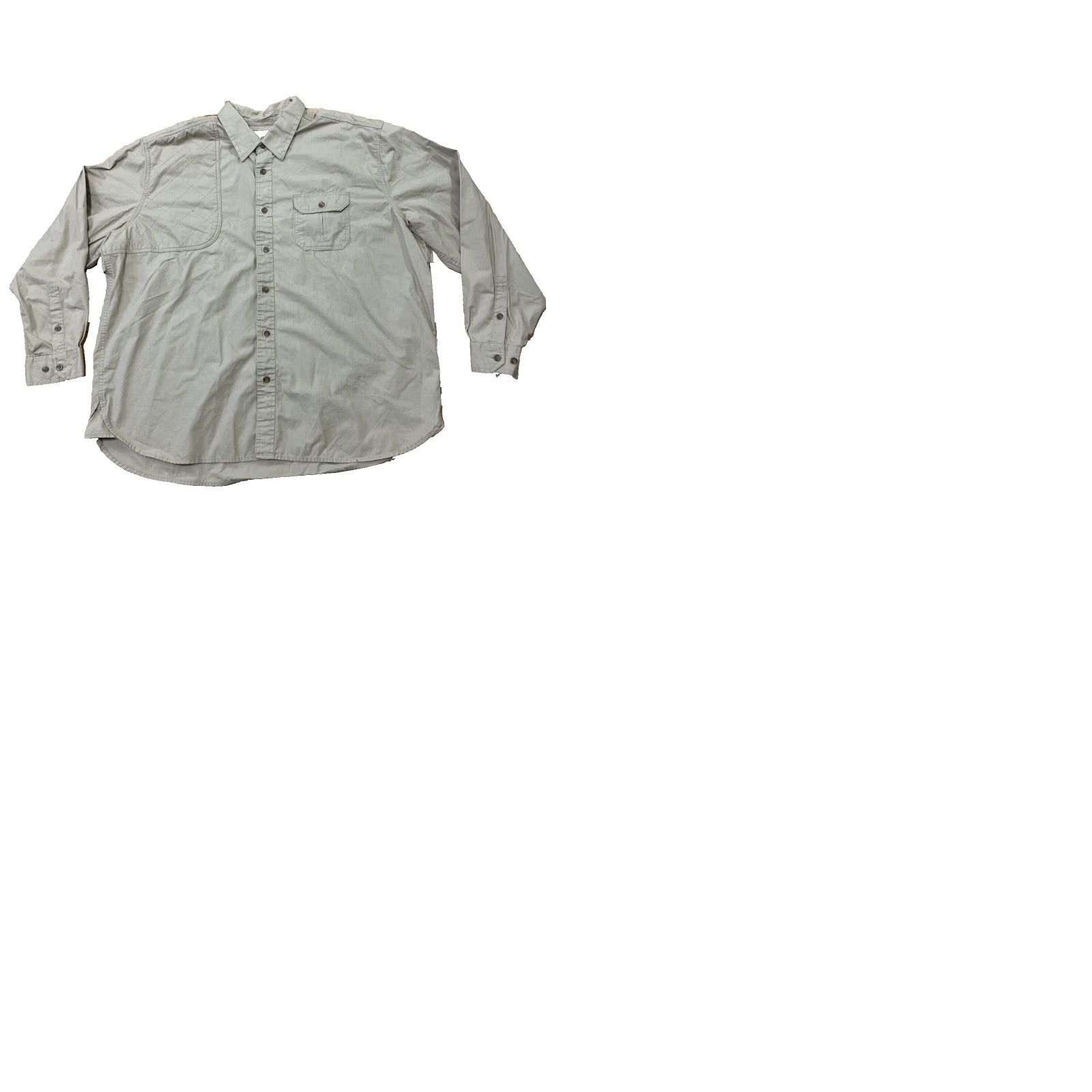 Eddie Bauer VINTAGE Eddie Bauer Hunting Shirt Men 2XL Twill Khaki Beiges Pad Western Vent Button-Up With Pockets Size US XXL / EU 58 / 5 - 11 Thumbnail