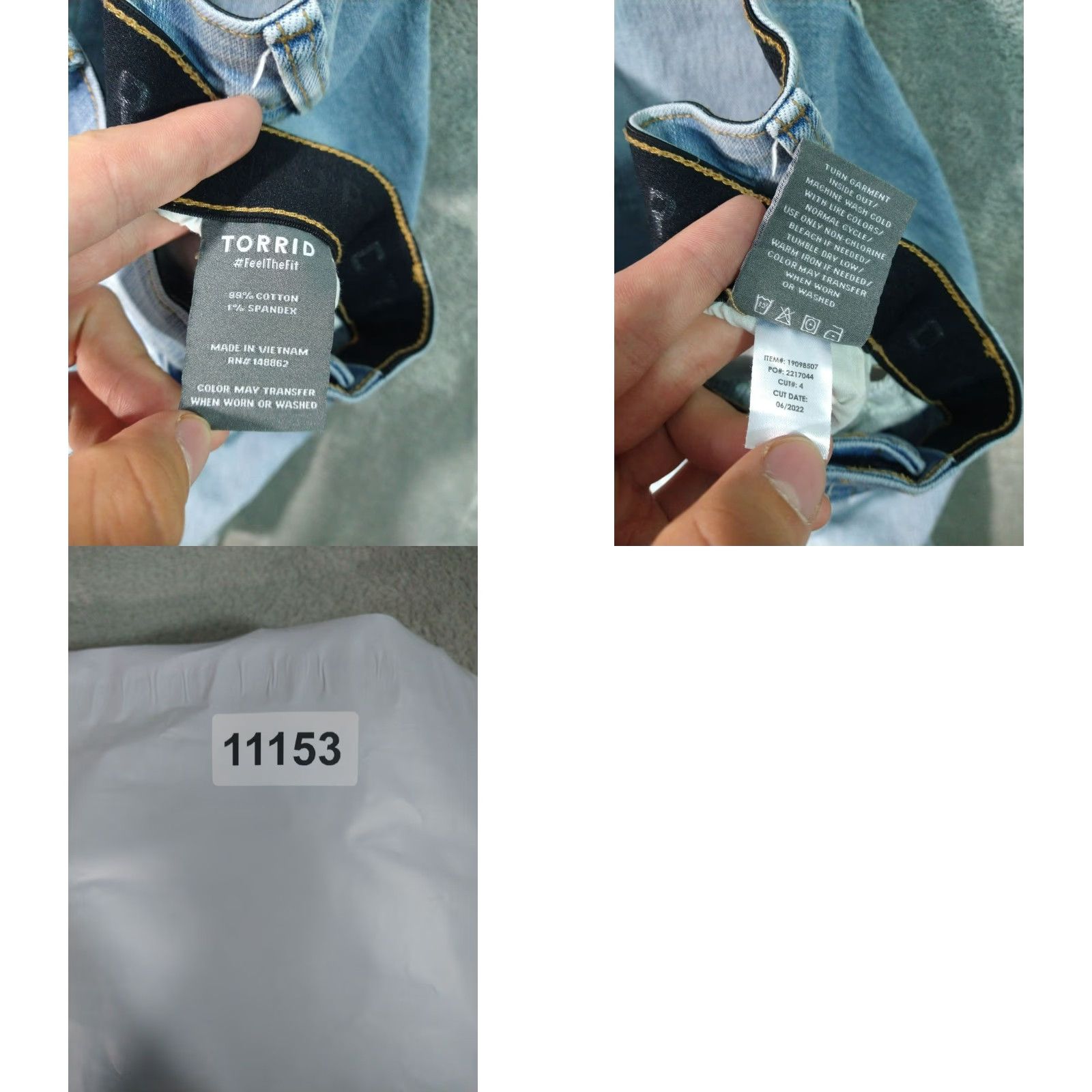 Torrid Torrid Jeans Womens 24R Blue Denim Skinny Ankle High Rise Button Fly Size 42" / US 20 - 8 Thumbnail