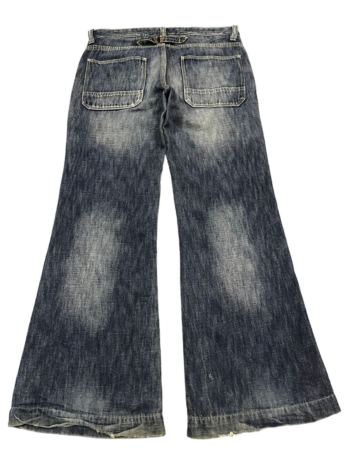 14th Addiction Vintage Japanese Brand Blue Wash Style Baggy Jeans Size US 31 - 2 Thumbnail