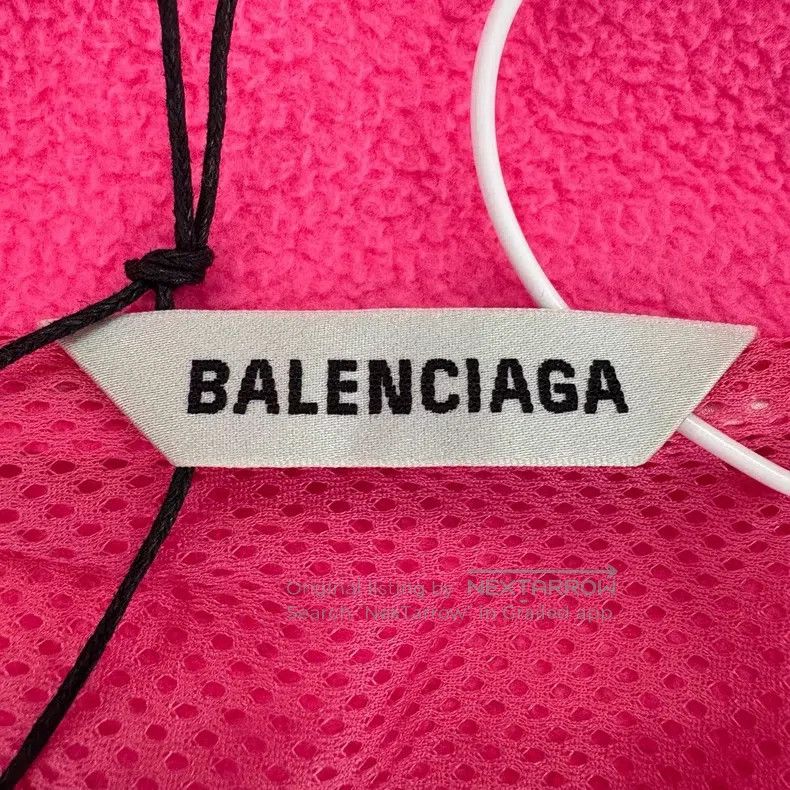 Balenciaga Balenciaga Pink Fleece Long Sleeve Jacket Size XS / US 0-2 / IT 36-38 - 3 Thumbnail