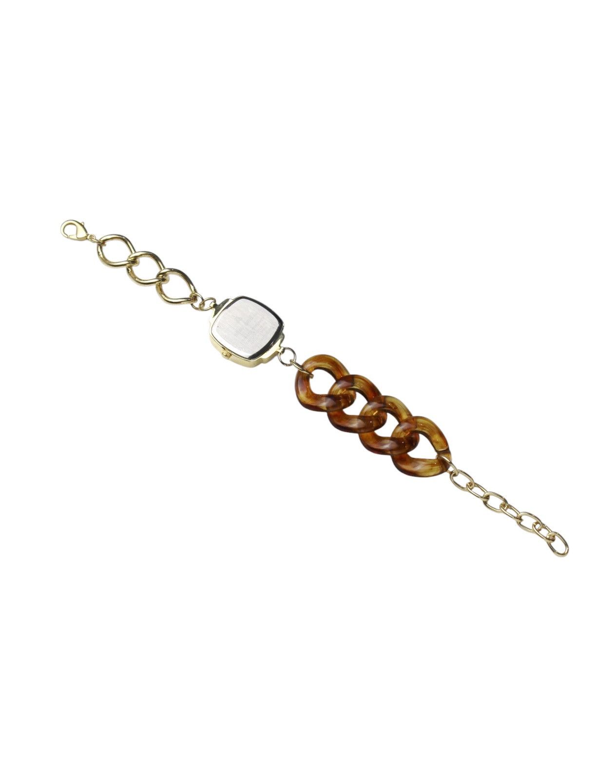 Japanese Brand NIKO AND AMBER RESIN & GOLD LINK CHAIN WATCH Size ONE SIZE - 3 Thumbnail