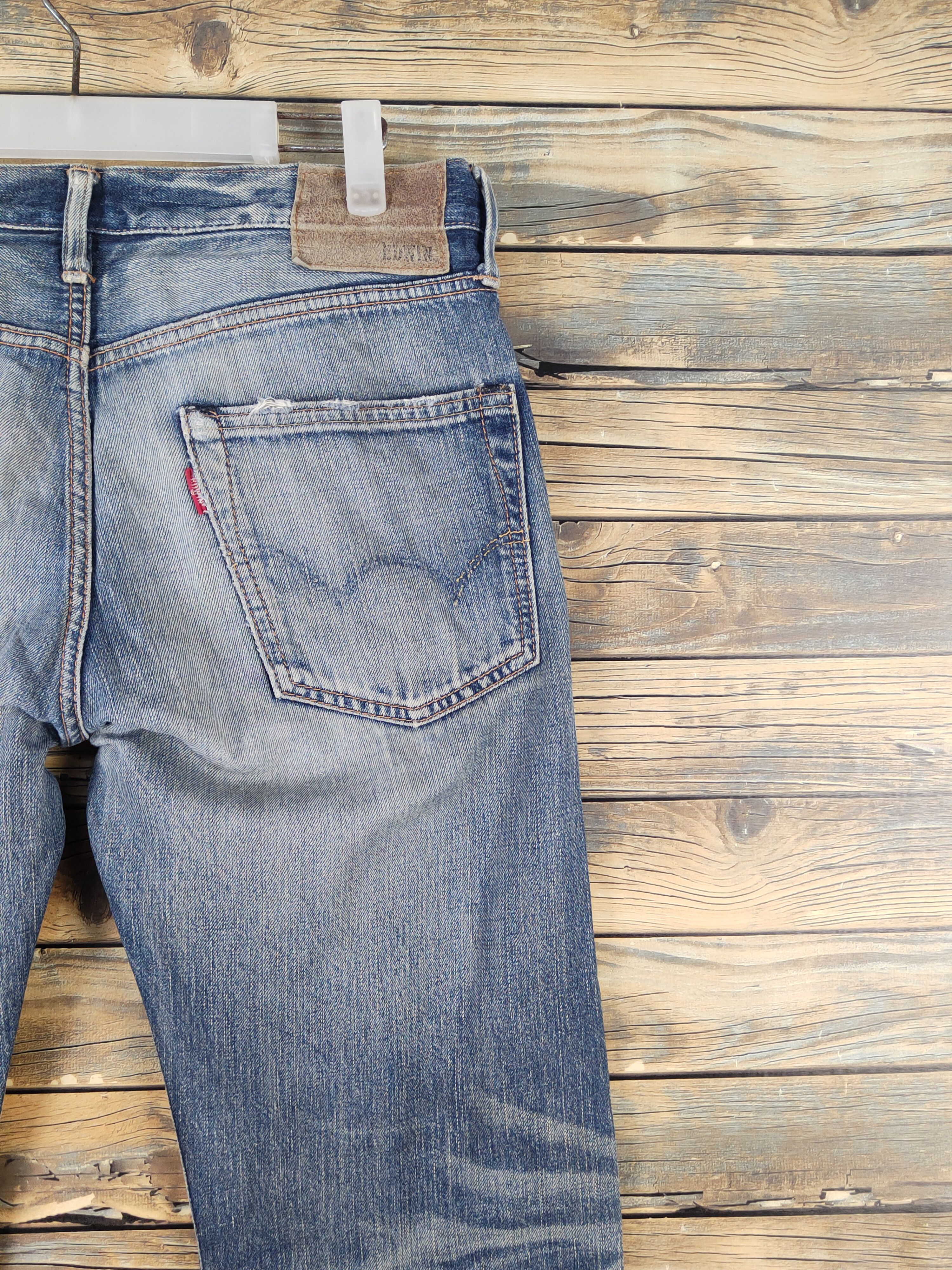 Edwin Edwin Blue Distressed Ripped denim Jeans #W1381 Size US 31 - 12 Thumbnail