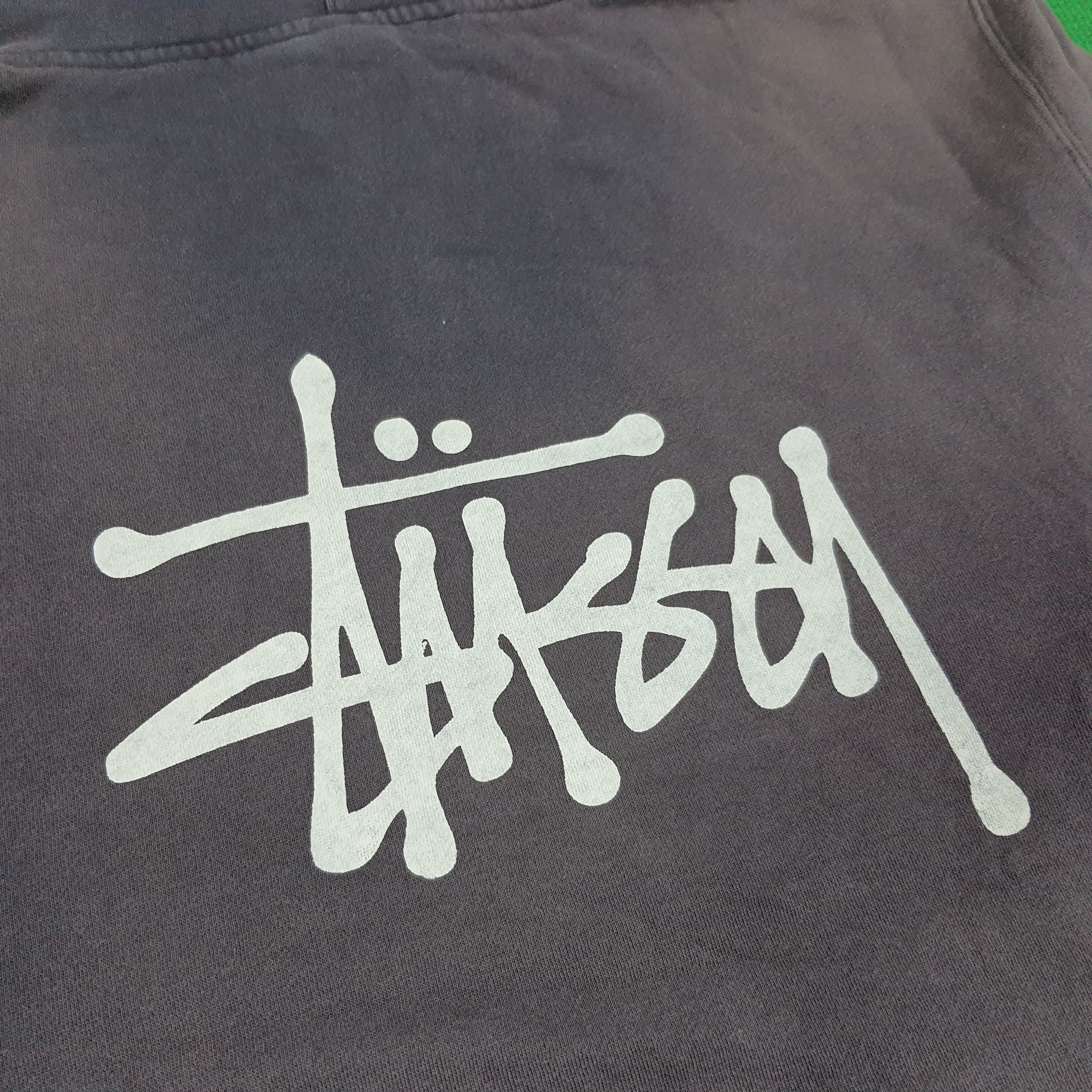 Stussy × Vintage Vintage Stussy Spell Out Custom Back Logo Hoodie Size US XL / EU 56 / 4 - 4 Thumbnail