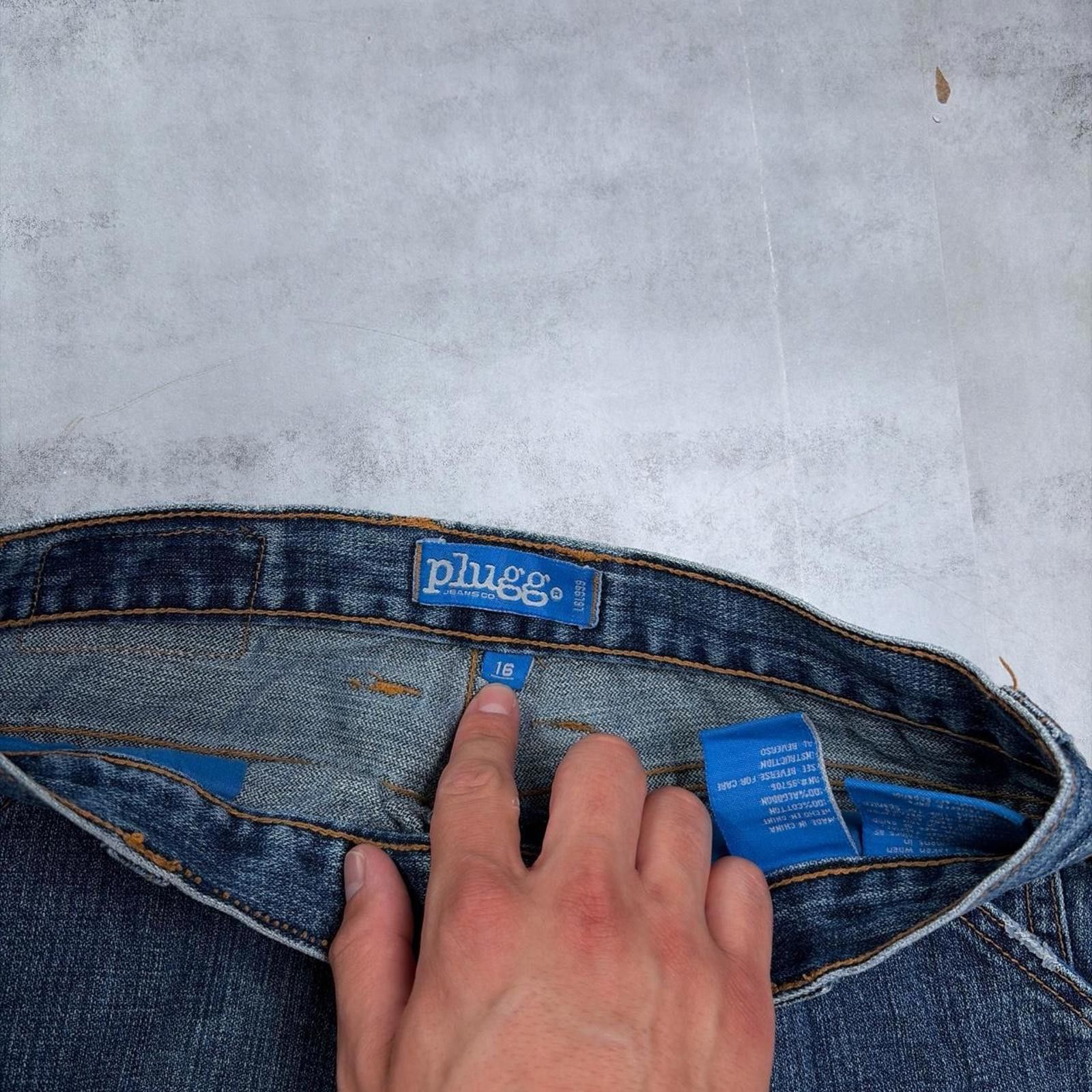 Other Y2K Blue Plugg Grunge Baggy Skater Carpenter Denim Jeans Size US 34 / EU 50 - 5 Thumbnail