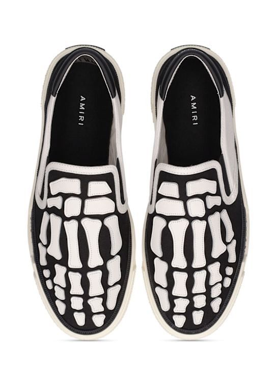 Amiri o1w1db11224 Slip On Sneakers in White & Black Size US 12 / EU 45 - 6 Thumbnail