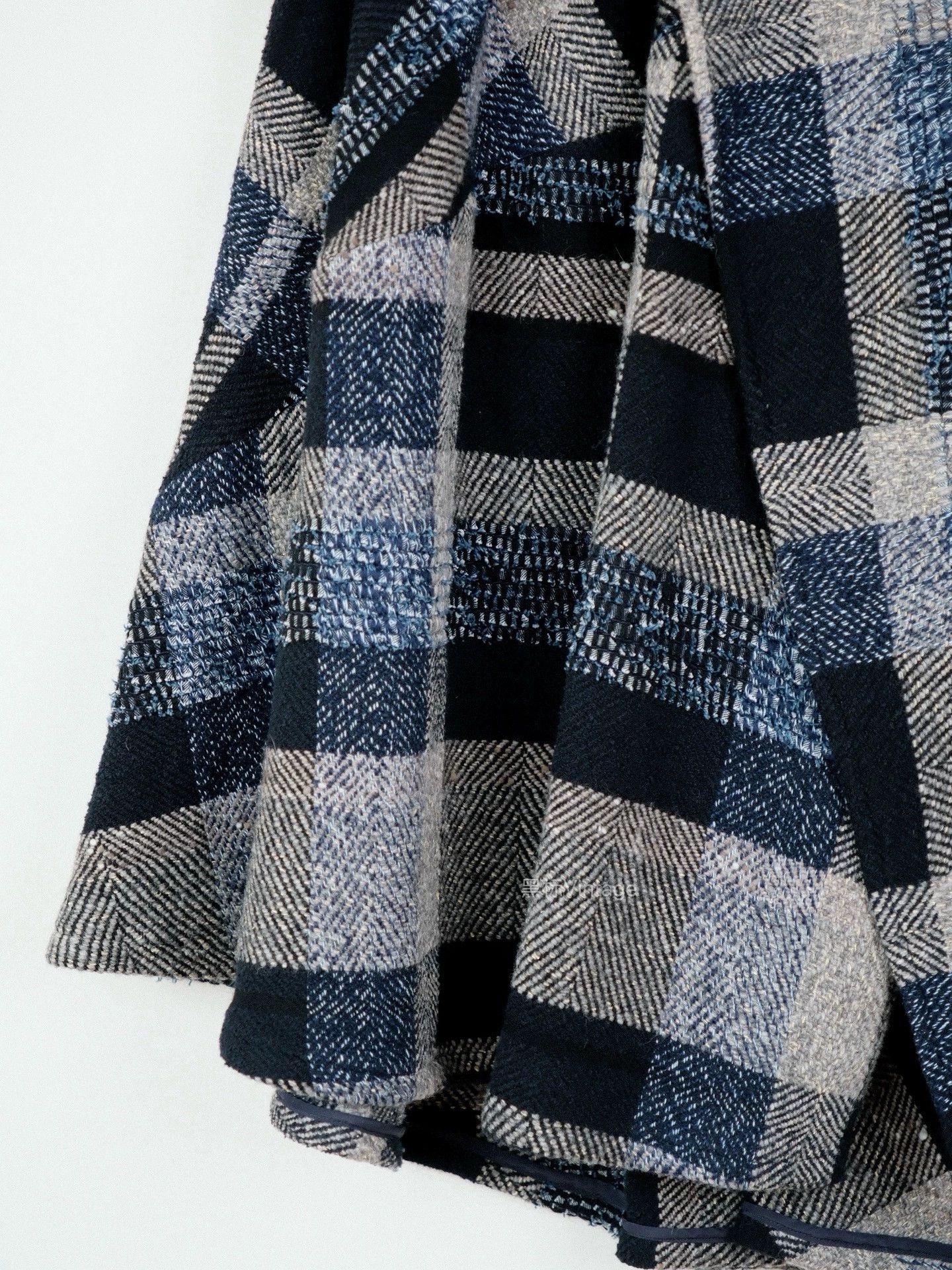 Yohji Yamamoto Yohji Yamamoto 18AW Vintage Deconstructed Check Tweed Skirt Size 26" / US 2 / IT 38 - 4 Thumbnail