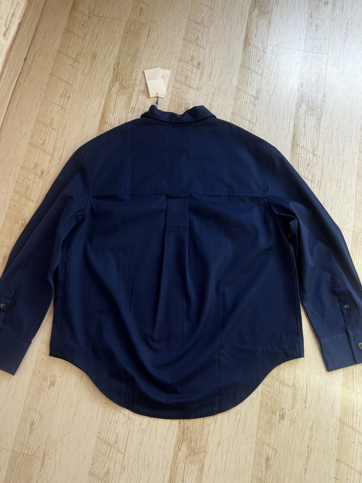 AMI Ami Oversized Cotton Shirt Dark Navy Pocket Unisex Size M Size US M / EU 48-50 / 2 - 7 Thumbnail
