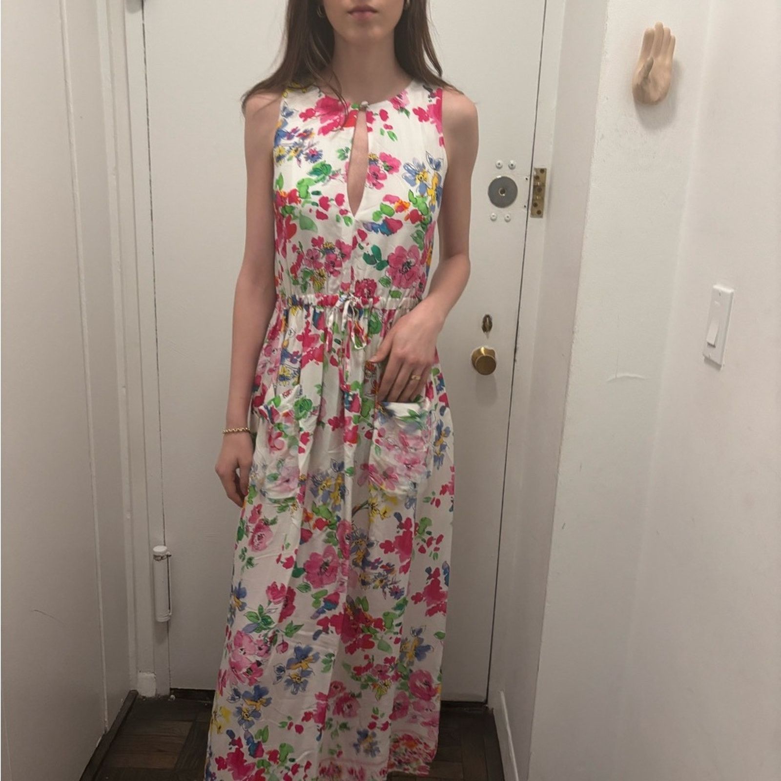 & Other Stories NWT Ermanno Scervino Multicolor Floral Maxi Dress Women's S Size S / US 4 / IT 40 - 13 Thumbnail
