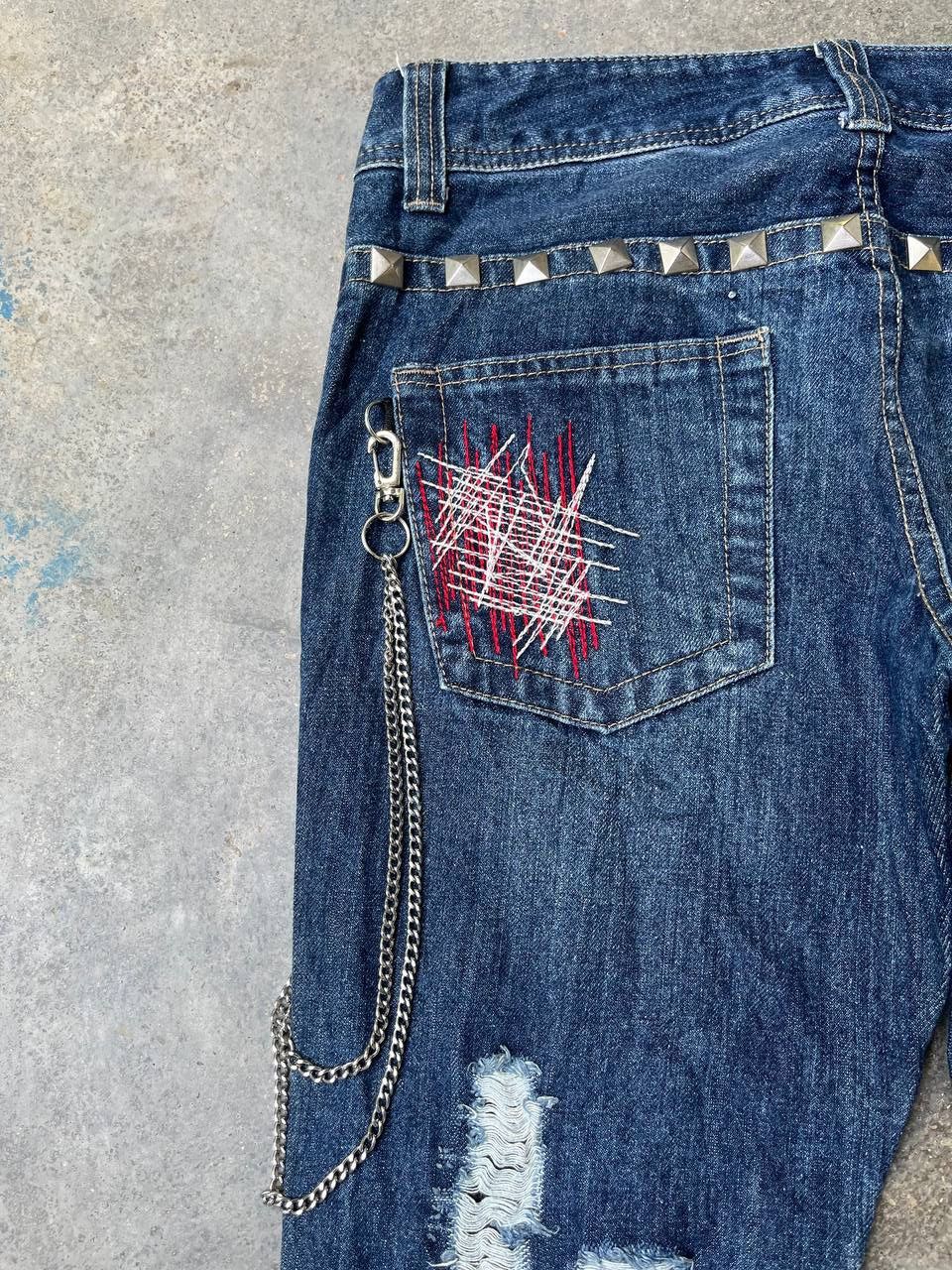 Japanese Brand VINTAGE JAPANESE BRAND DISTRESSED PUNK BONDAGE STYLE Size US 34 / EU 50 - 12 Thumbnail