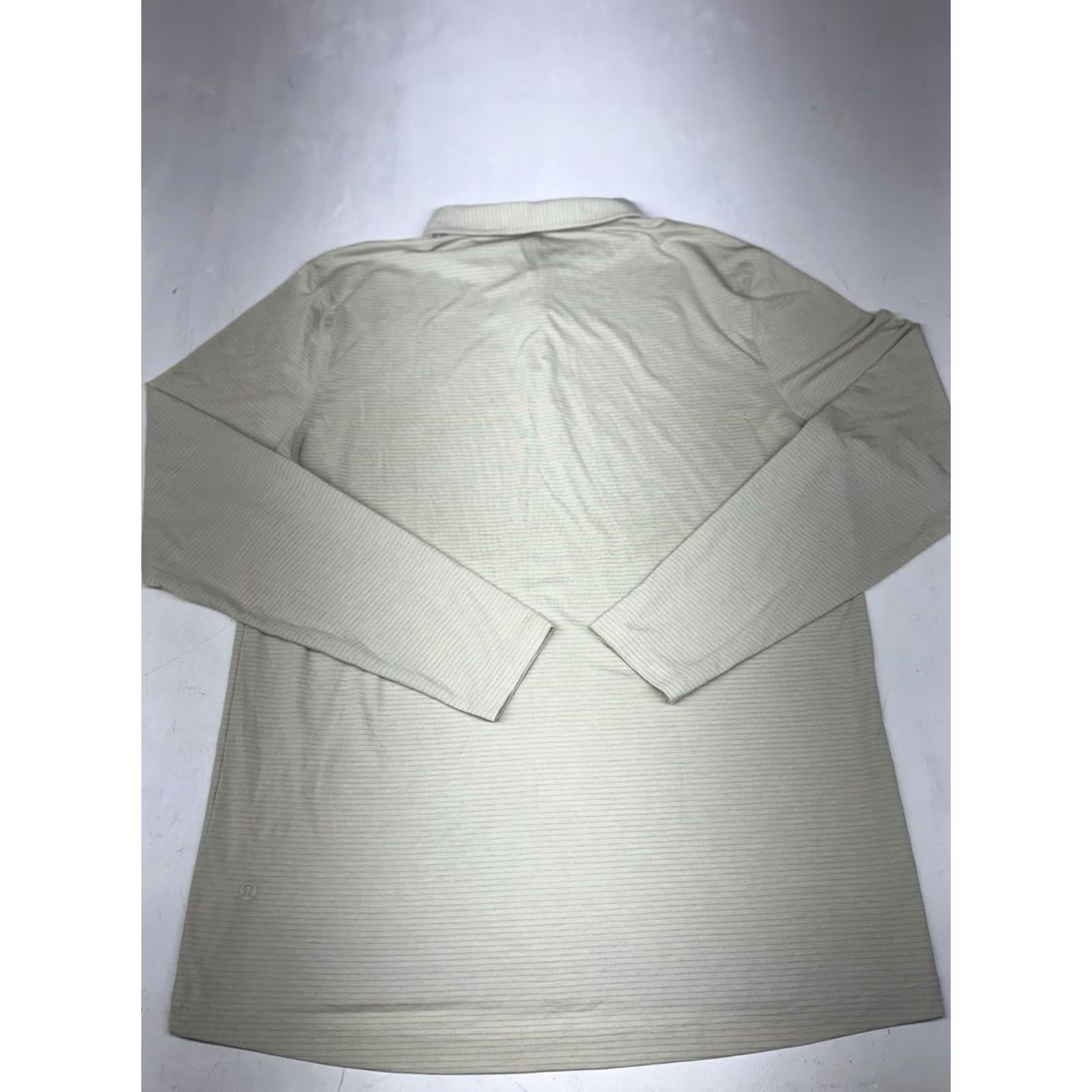 Lululemon Lululemon Polo Shirt Mens Large Beige Evolution Performance Long Sleeve Stretch Size US L / EU 52-54 / 3 - 6 Thumbnail