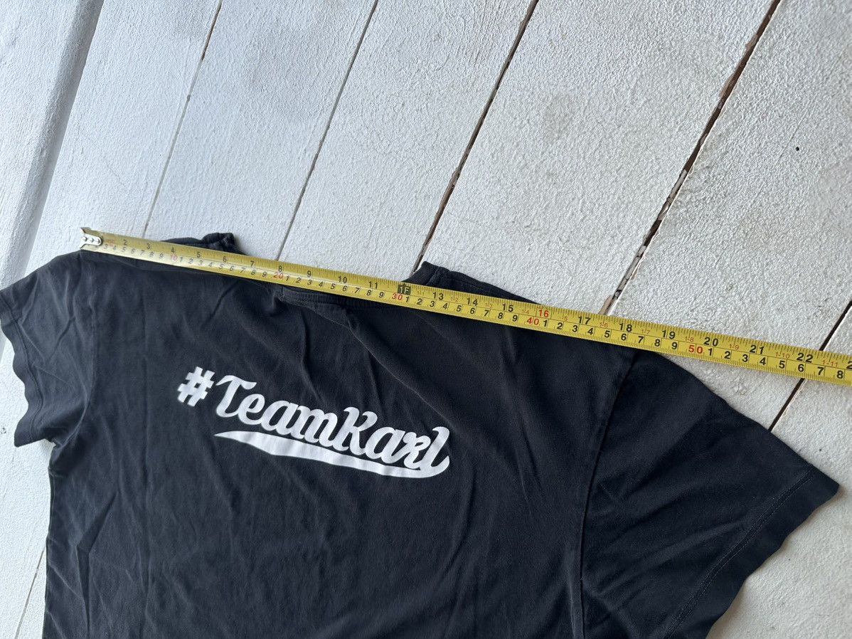Karl Lagerfeld 🚨 KARL LAGERFIELD avant garde y2k goth tee KARLTEAM Size S / US 4 / IT 40 - 6 Thumbnail