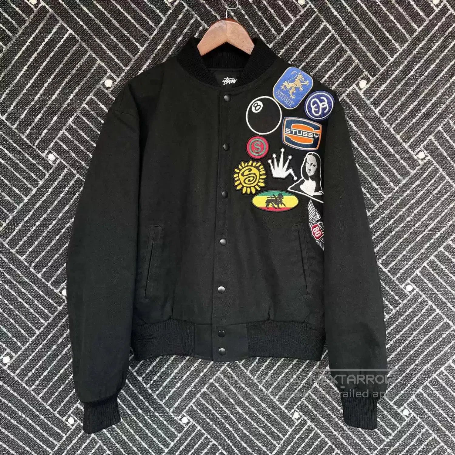 Stussy stussy ss22 vintage baseball jacket for men. Size US M / EU 48-50 / 2 - 1 Thumbnail
