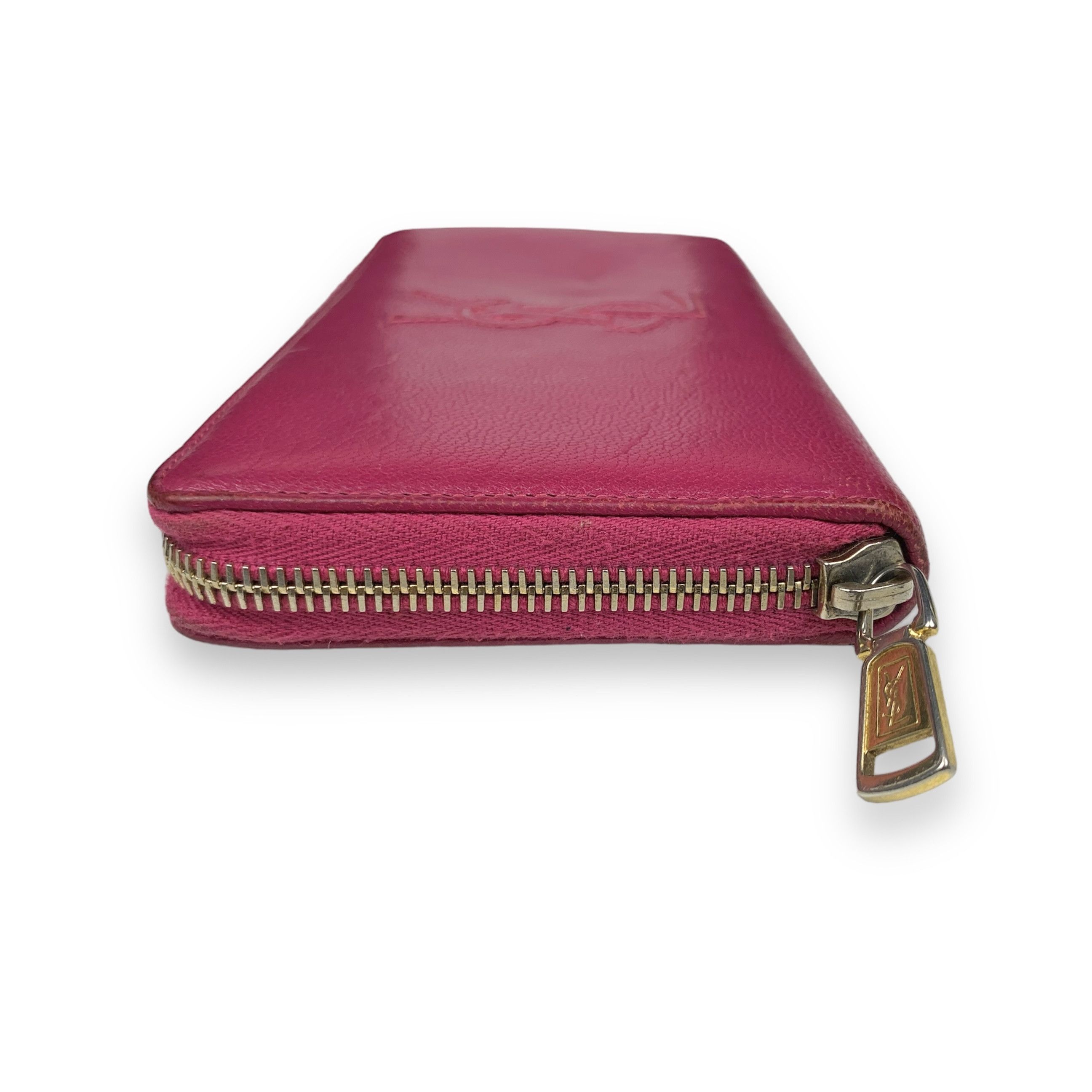 Yves Saint Laurent Yves Saint Laurent - Leather pink wallet Size ONE SIZE - 4 Thumbnail