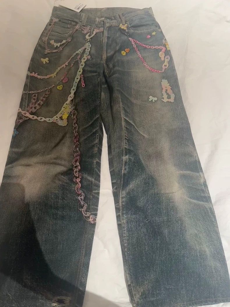 Acne Studios 3D Printed Denim Pants