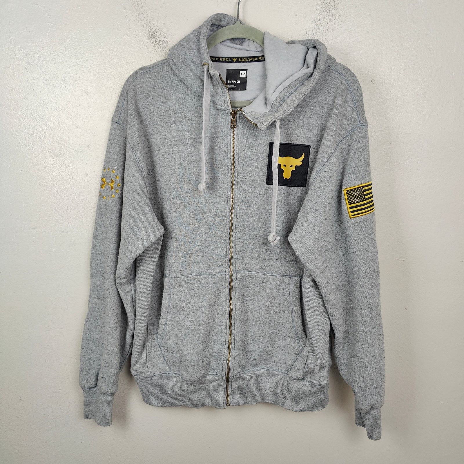 Under Armour Under Armour Project Rock Hoodie Sweatshirt Men Small Gray Size US S / EU 44-46 / 1 - 1 Thumbnail